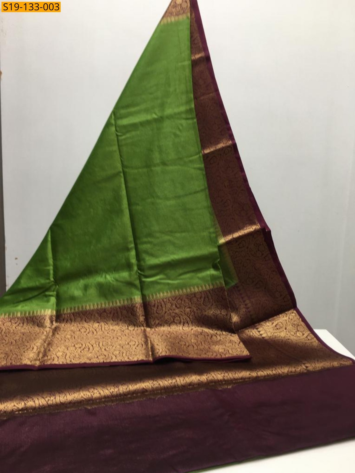 Green Banarasi daible Georgette soft silk sarees