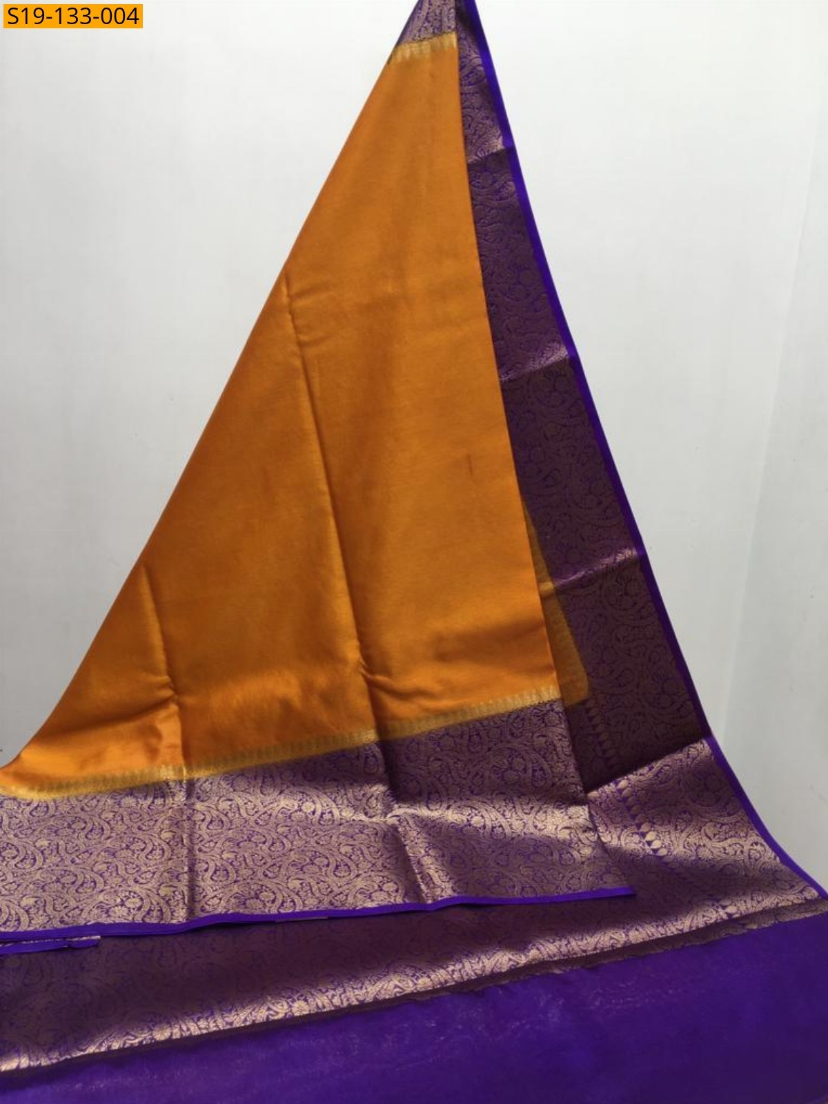 Mustard Banarasi daible Georgette soft silk sarees