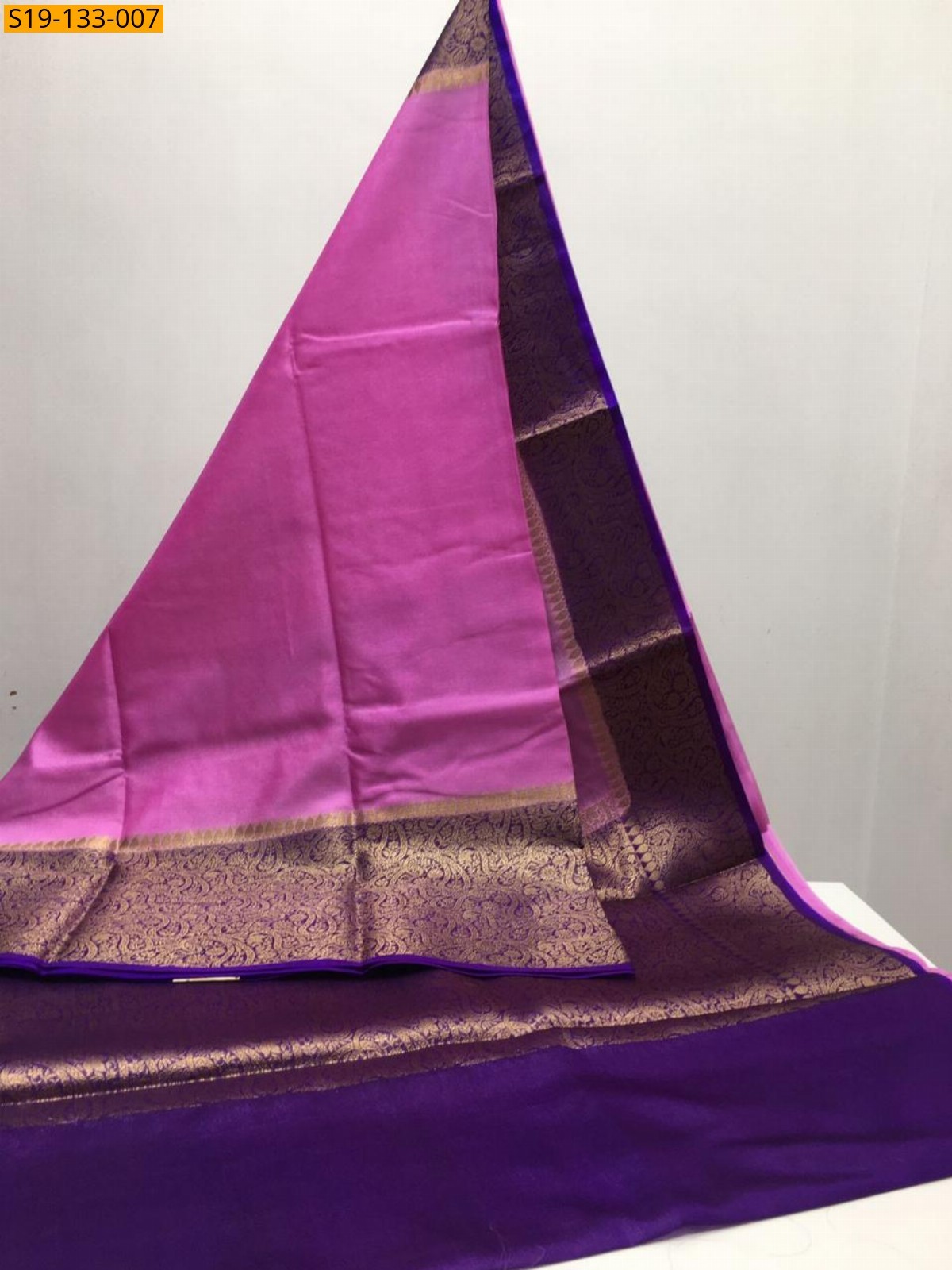 Pink Banarasi daible Georgette soft silk sarees