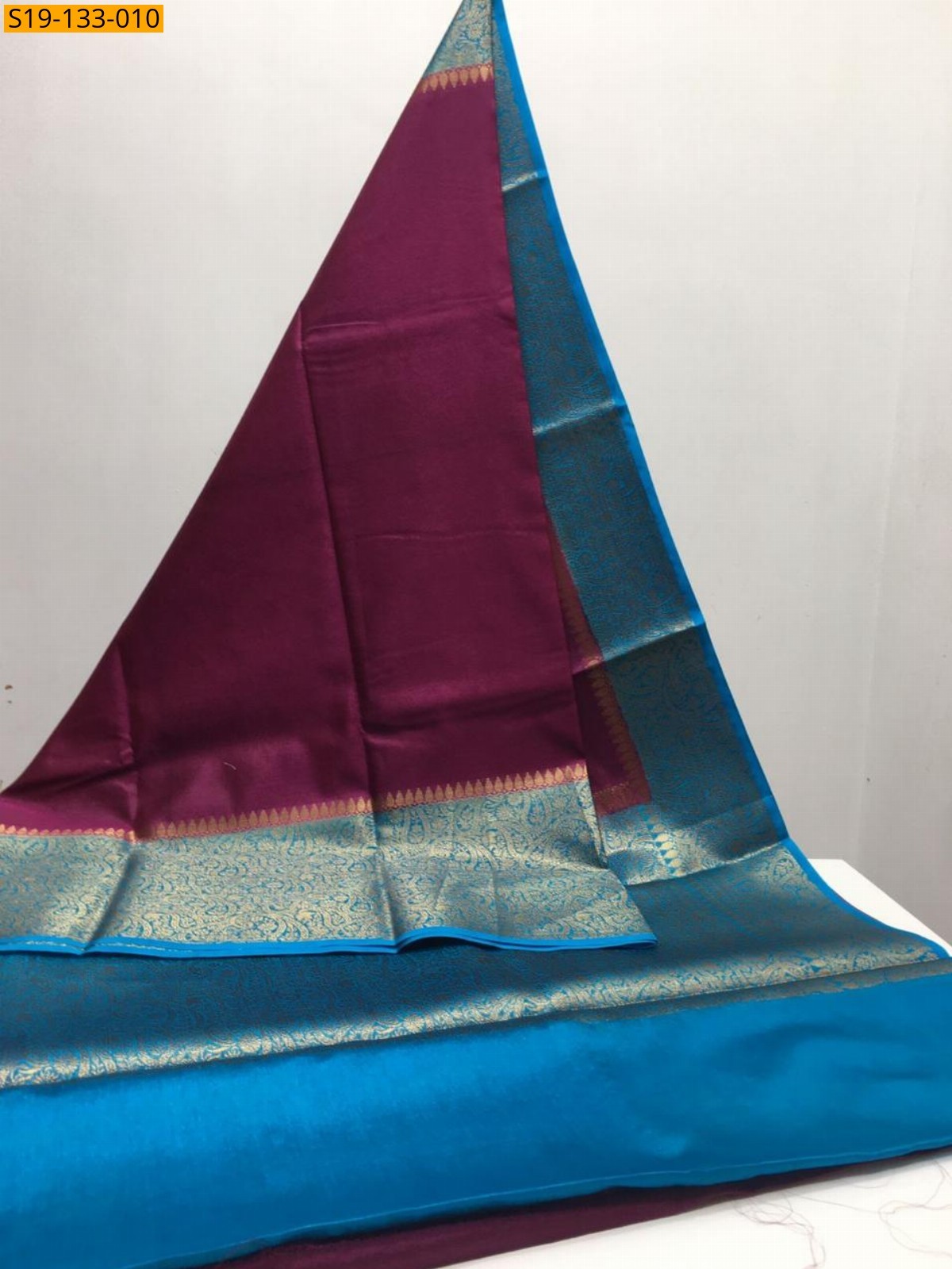 Maroon Banarasi daible Georgette soft silk sarees