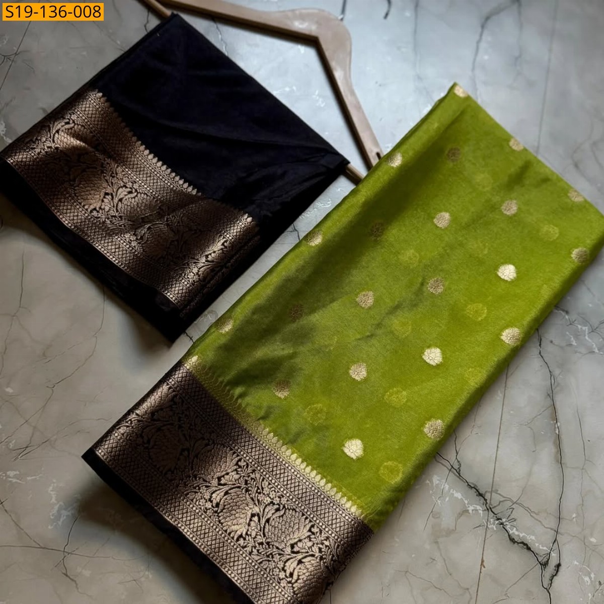 Green Banarasi semi Warm soft silk saree