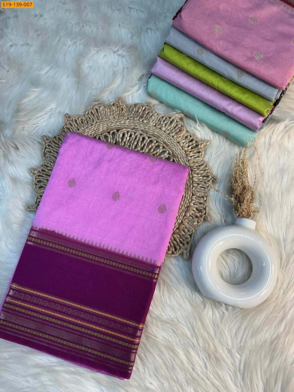 Magenta Banarasi semi dupian warm silk Sarees