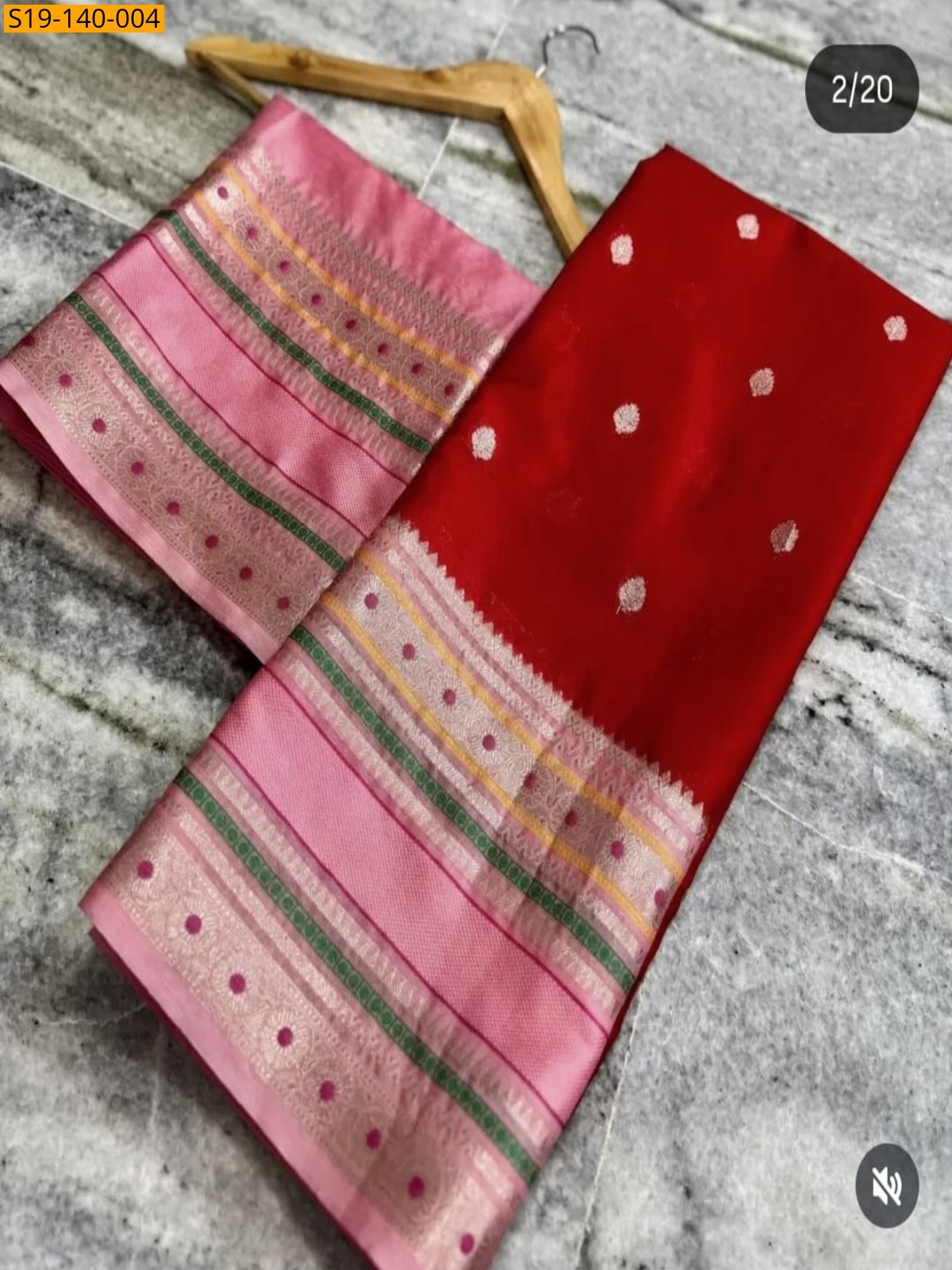 Red Banarasi Warm silk saree