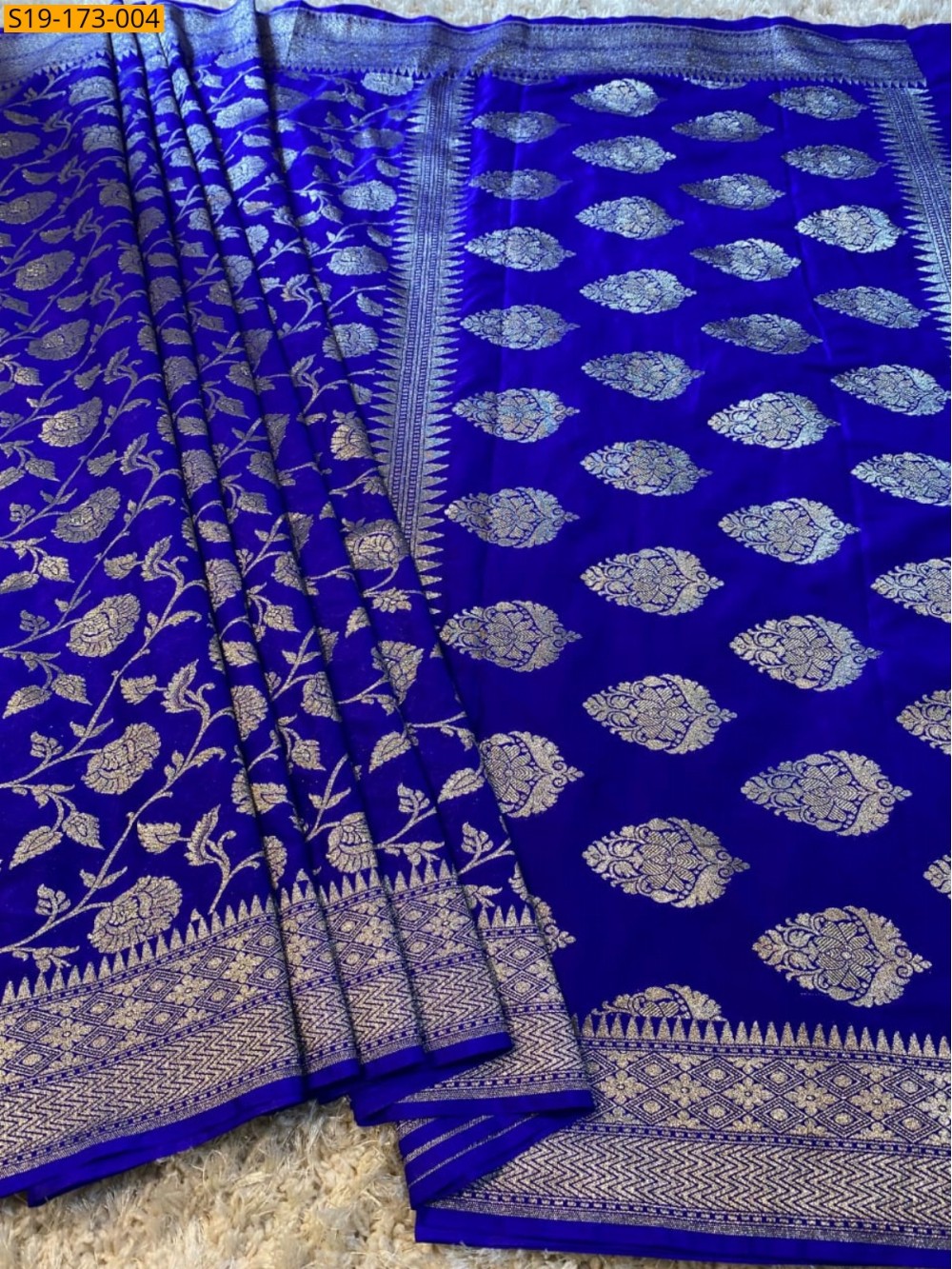 Banarasi Semi Katan Mashru Silk Saree