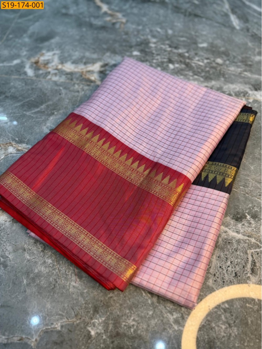 Light Peach Banarasi Semi Katan Silk Saree Light Peach Banarasi Semi Katan Silk Saree