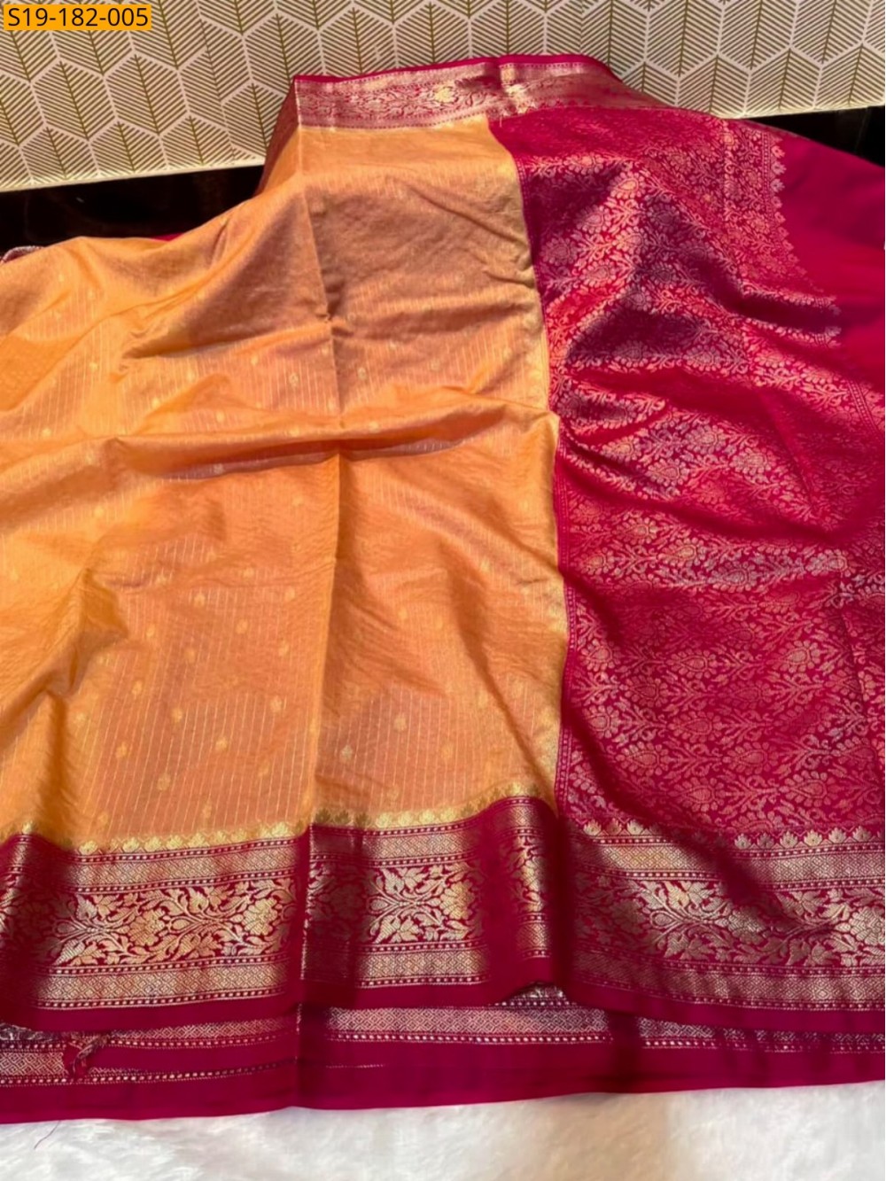 Fancy Banarasi Chiniya Soft Silk Saree