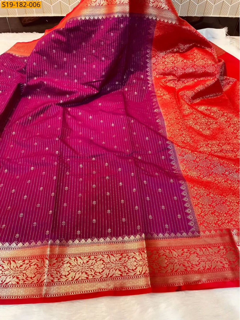 Fancy Banarasi Chiniya Soft Silk Saree