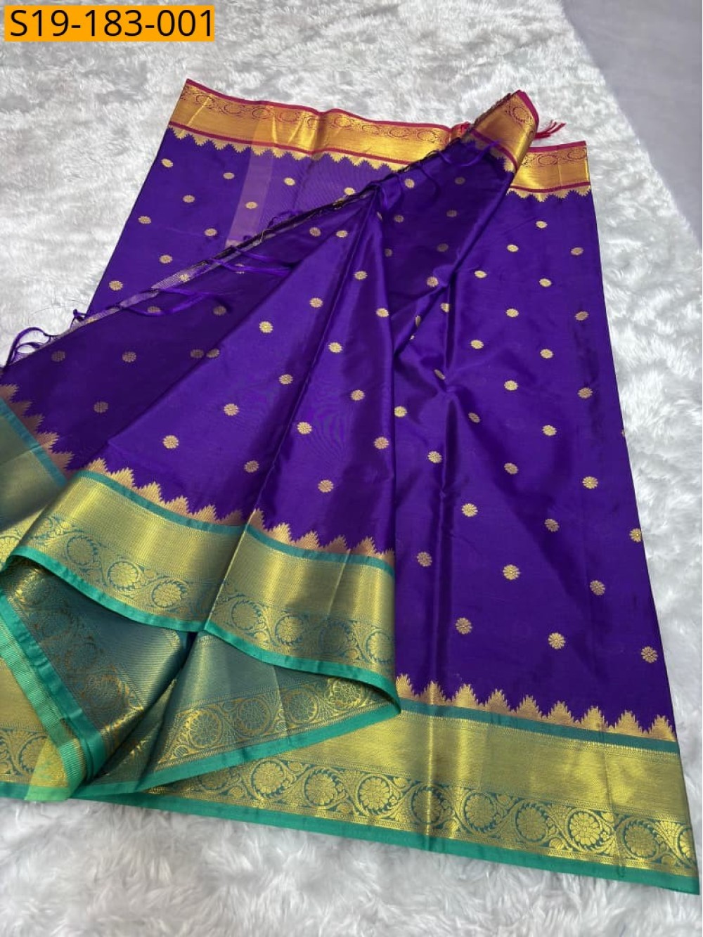 Fancy Banarasi Soft semi katan Saree