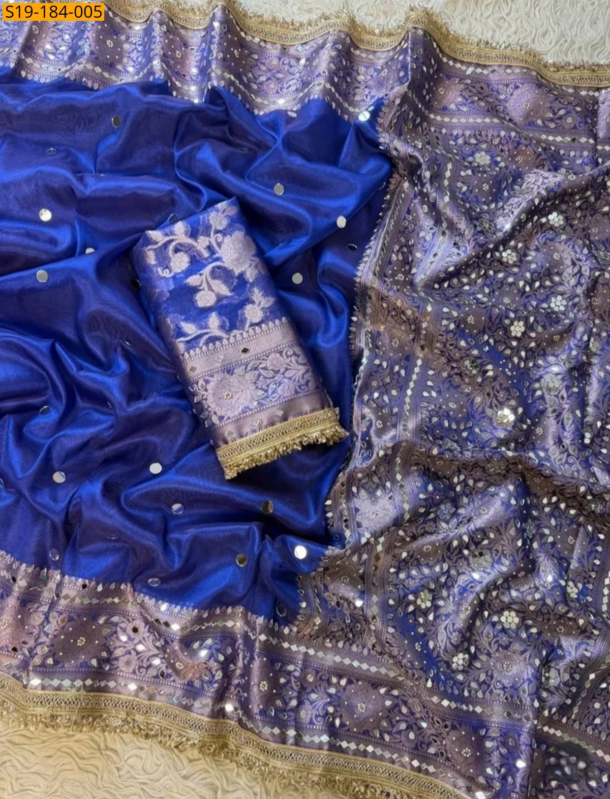 Fancy Banarasi Soft Tissue Silk Saree