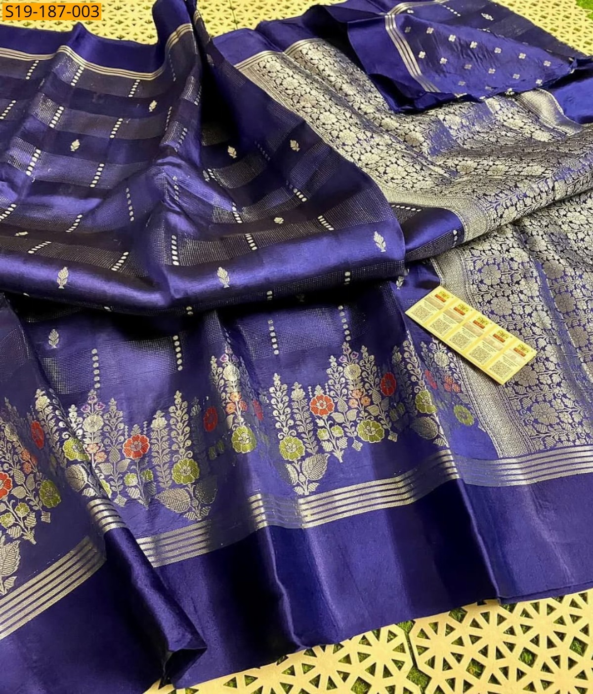 Violet Fancy Raw Mango SIlk Sarees