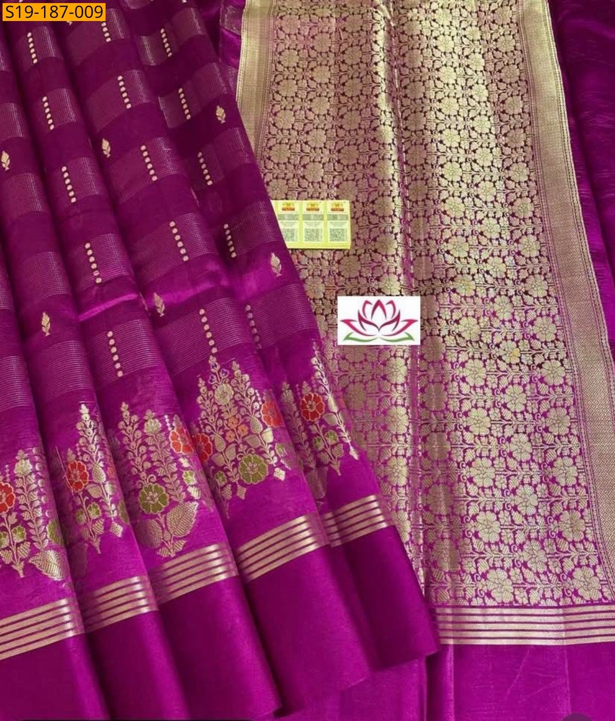 Meganta Fancy Raw Mango SIlk Sarees