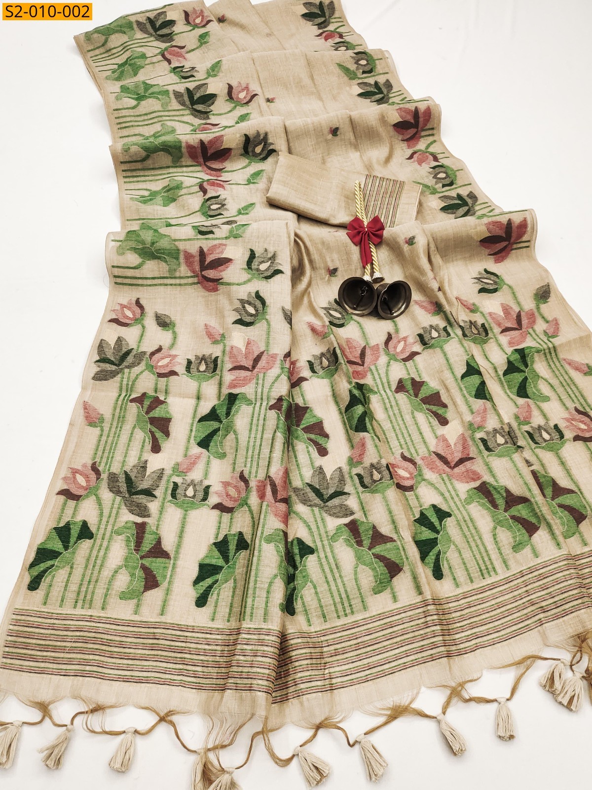 Pure muga cotton sarees