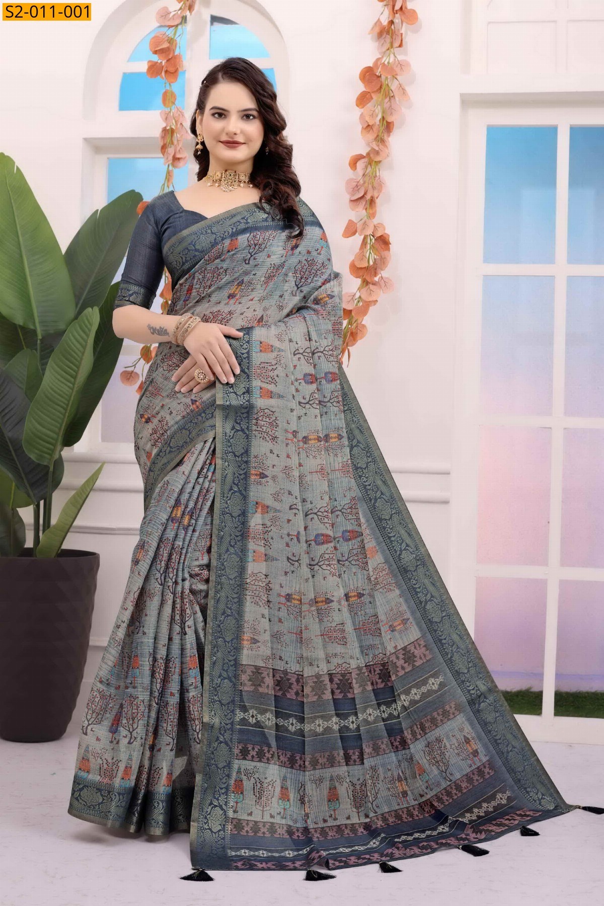 Grey Pure kanchivaram silk sarees