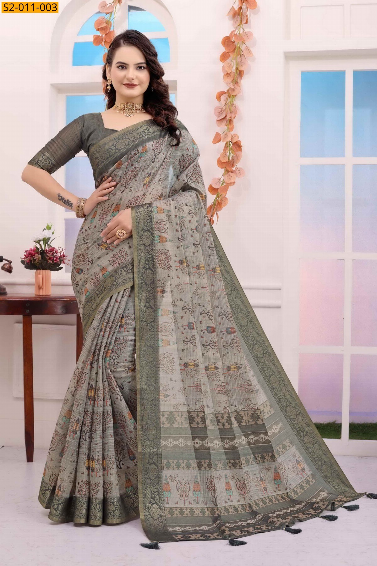 Green Pure kanchivaram silk sarees