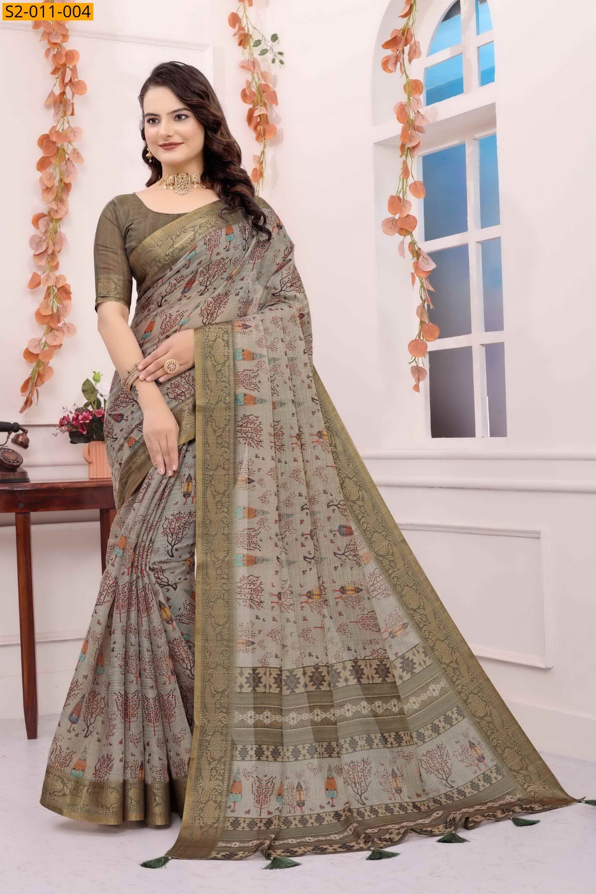 Alive green Pure kanchivaram silk sarees