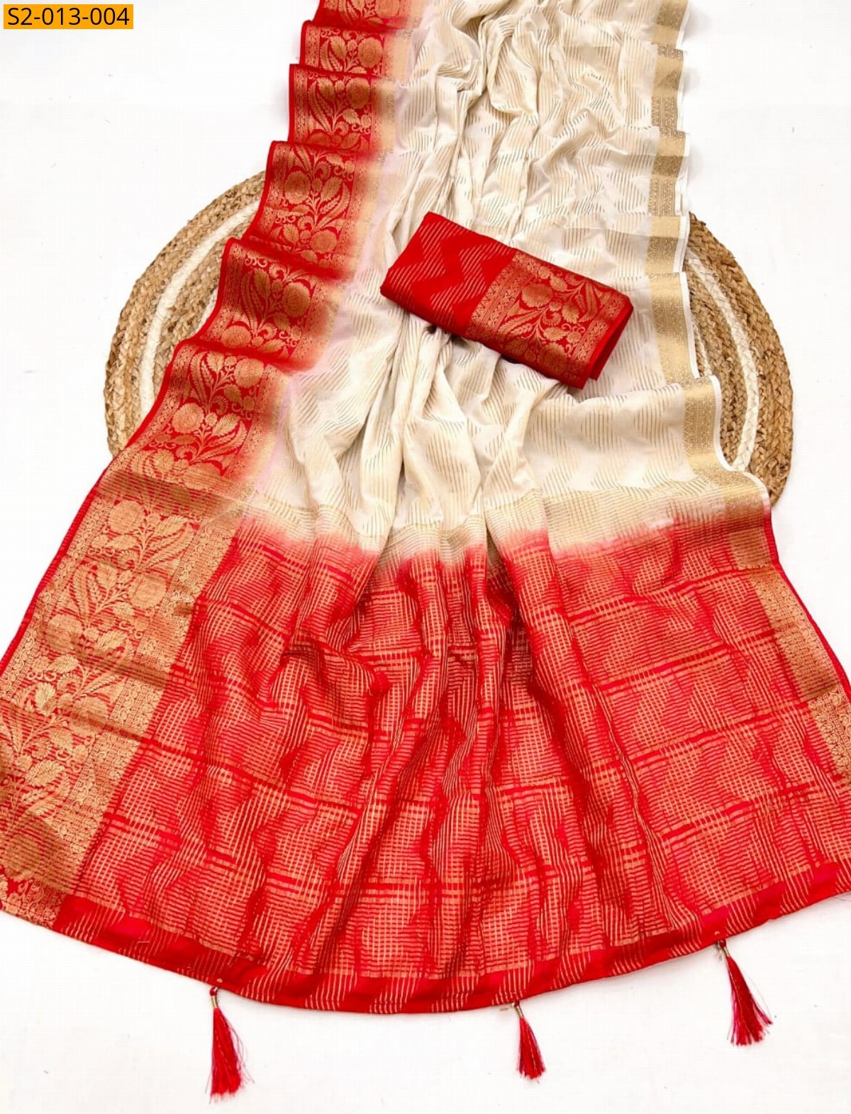 Sandal Pure Viscose crape silk sarees