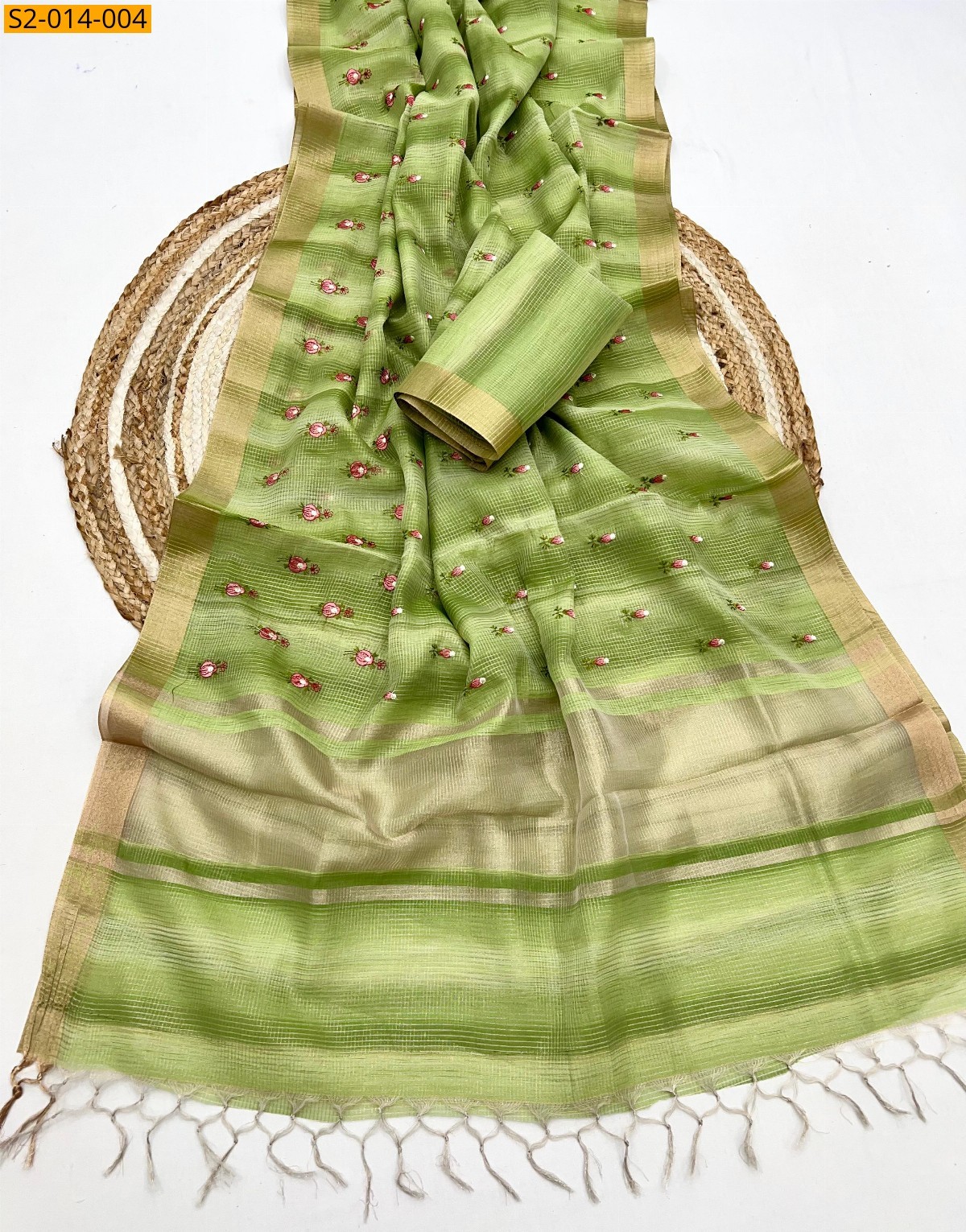 Green Pure kota silk sarees