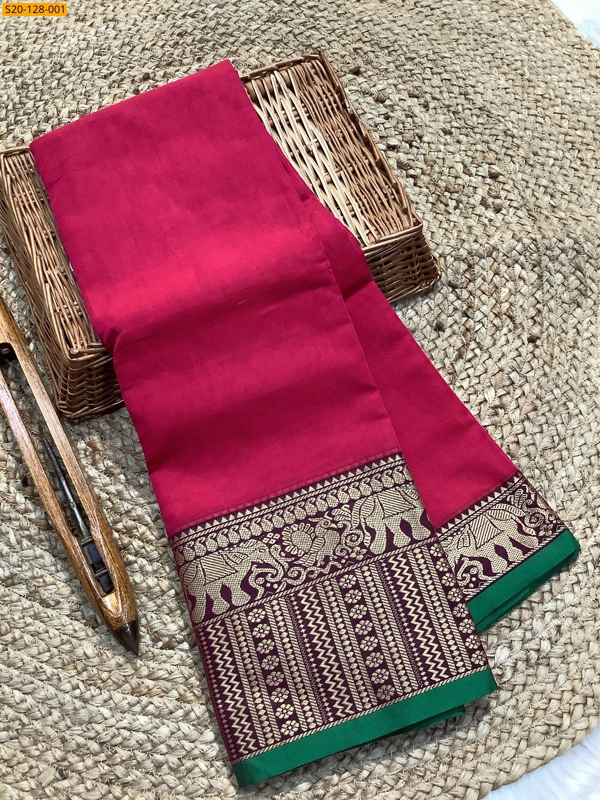 Narayanpet soft cotton sarees - Pink