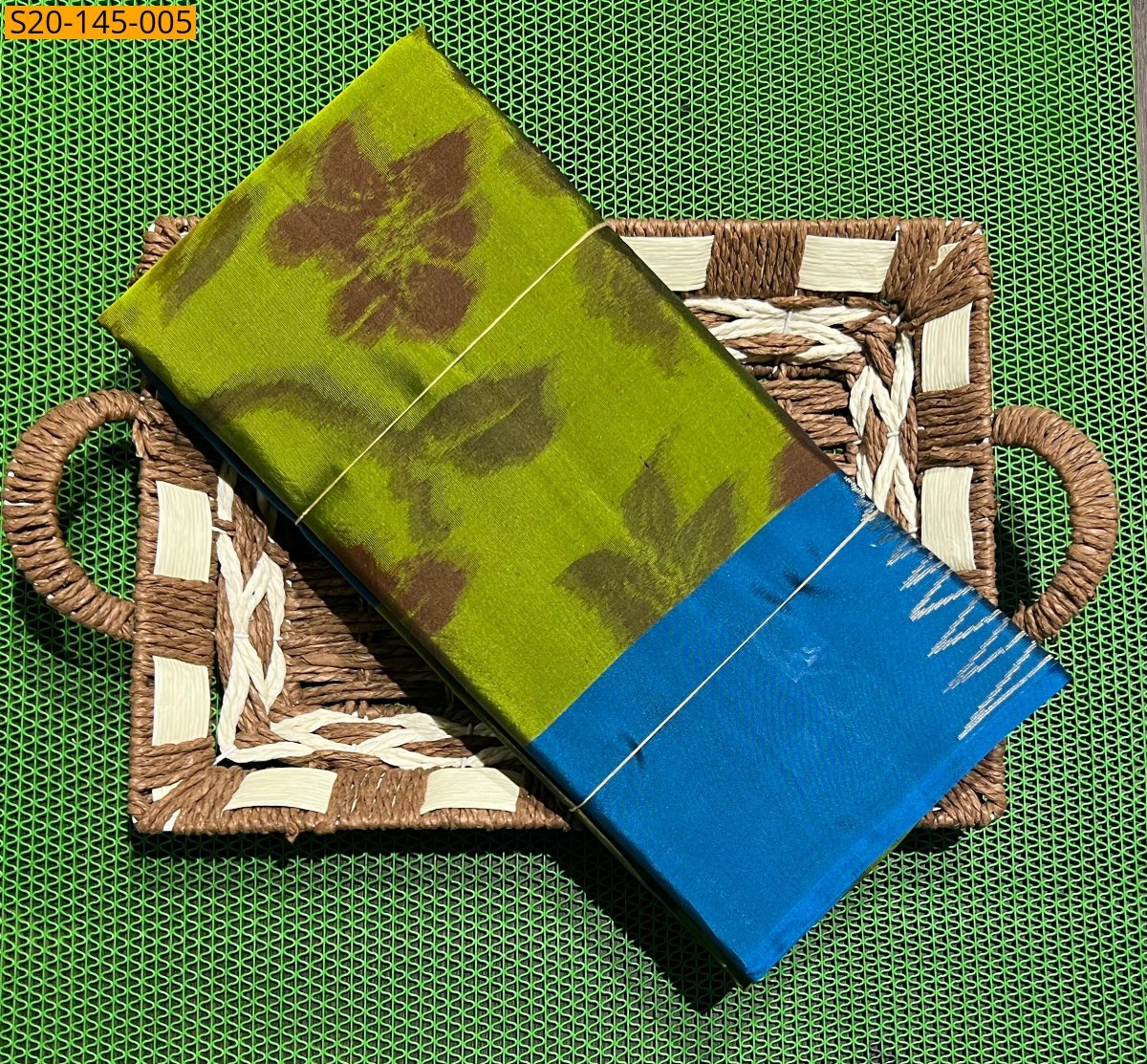 Blue Pure silk saree 