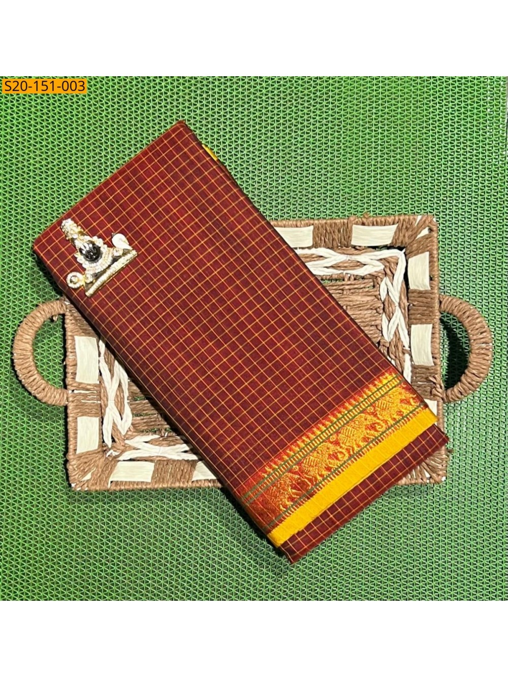 Traditional narayanpet drapes saree
