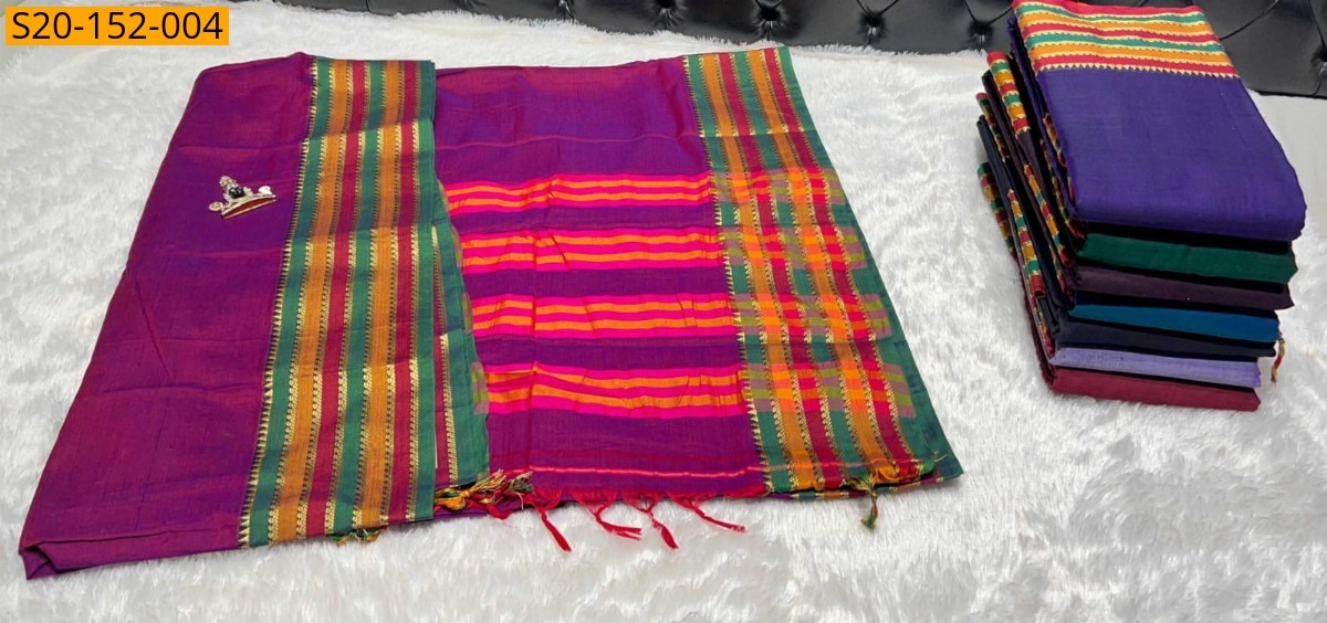 Pink Traditional narayanpet drapes saree