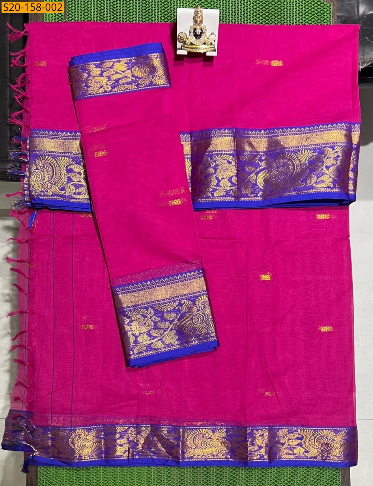 Pink Kanchi cotton dress material