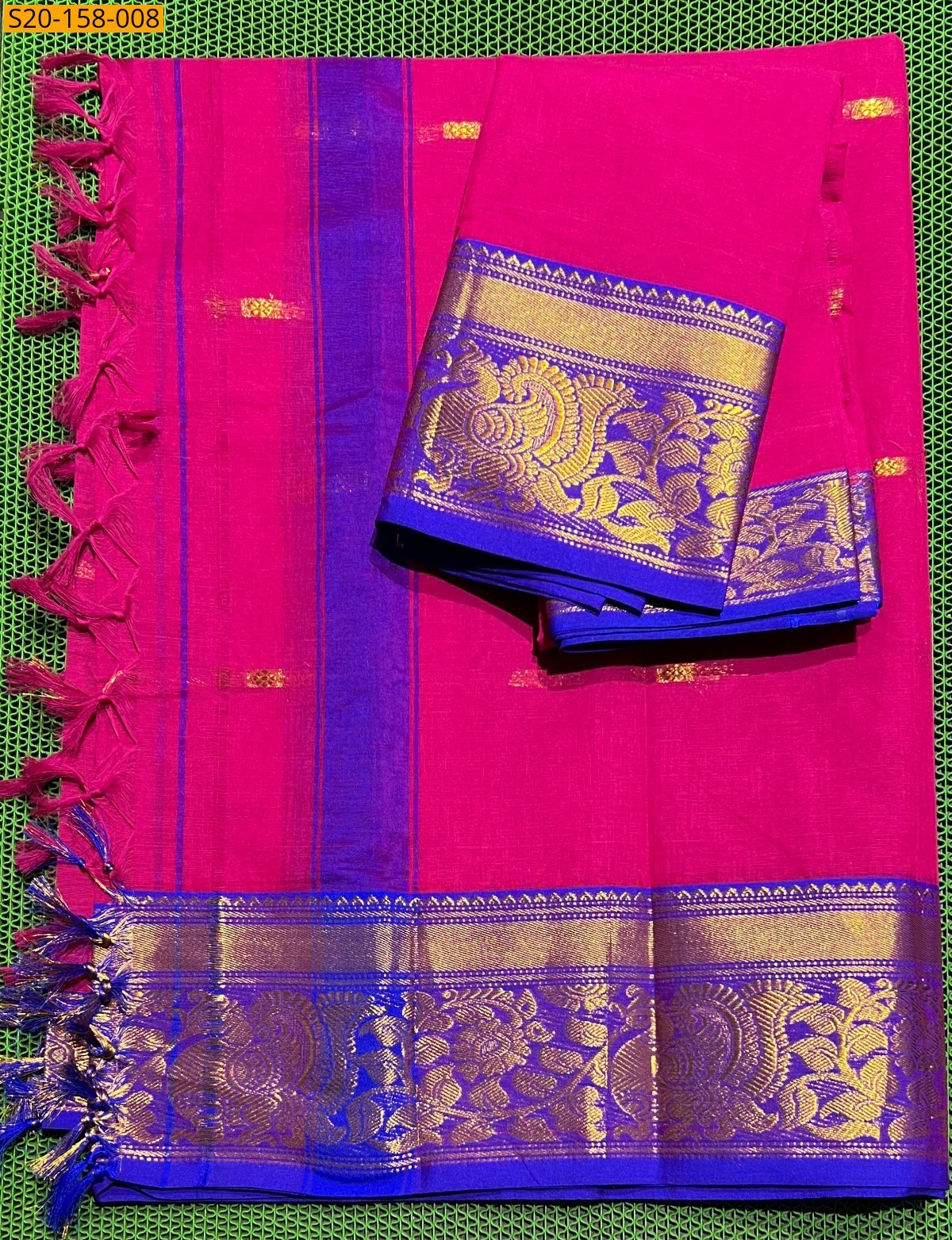 Pink Kanchi cotton dress material