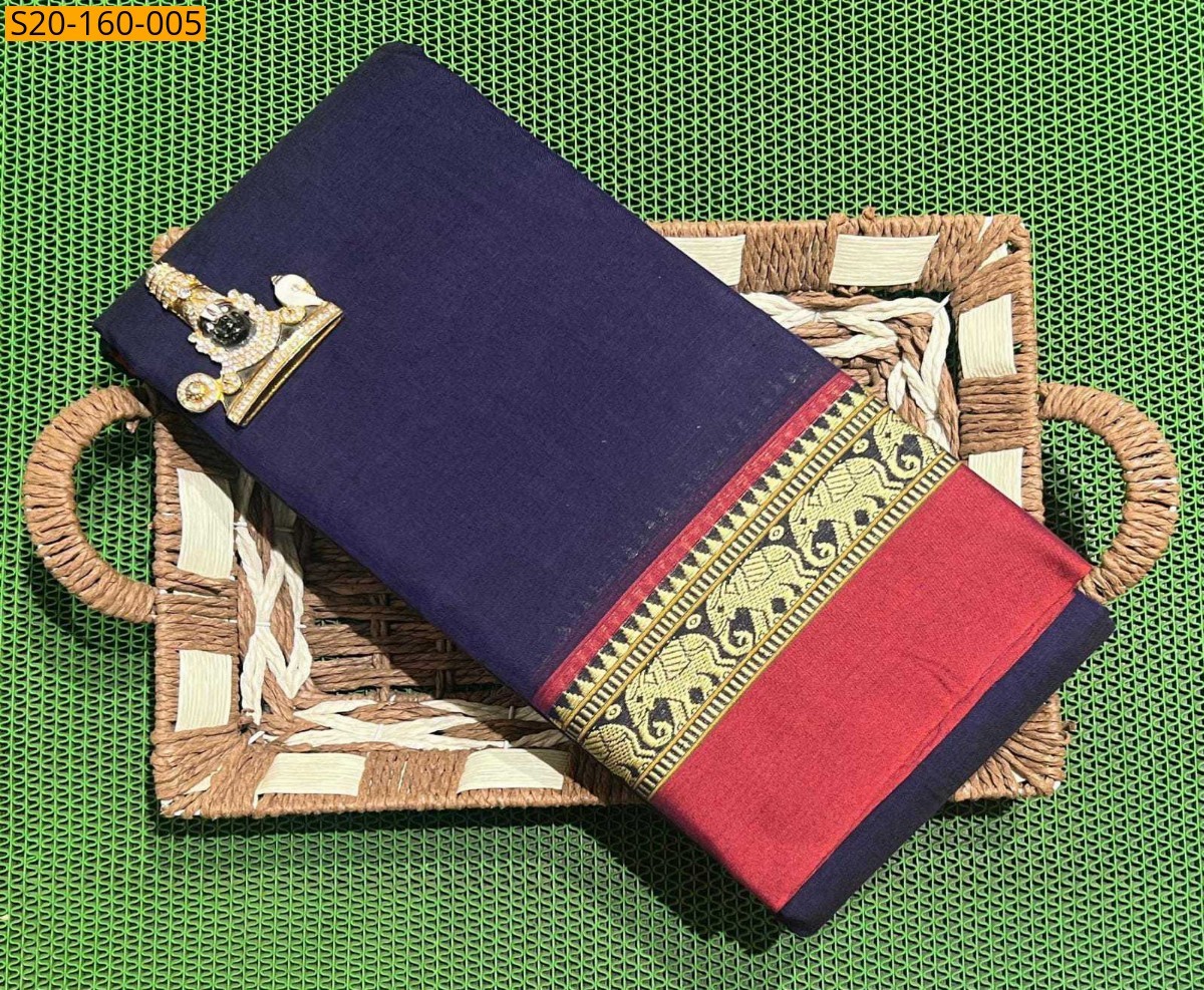 Purple Narayanpet saree