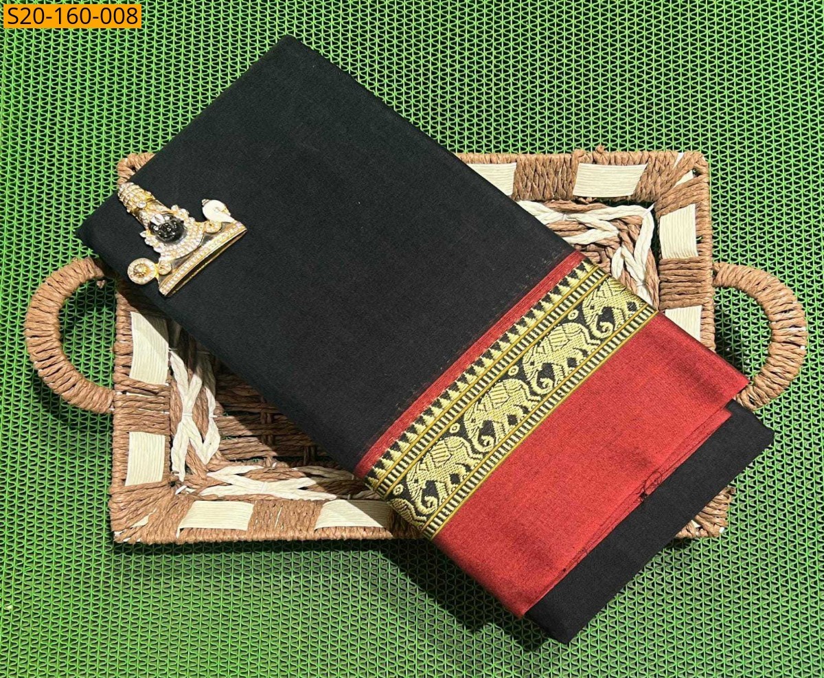 Black Narayanpet saree