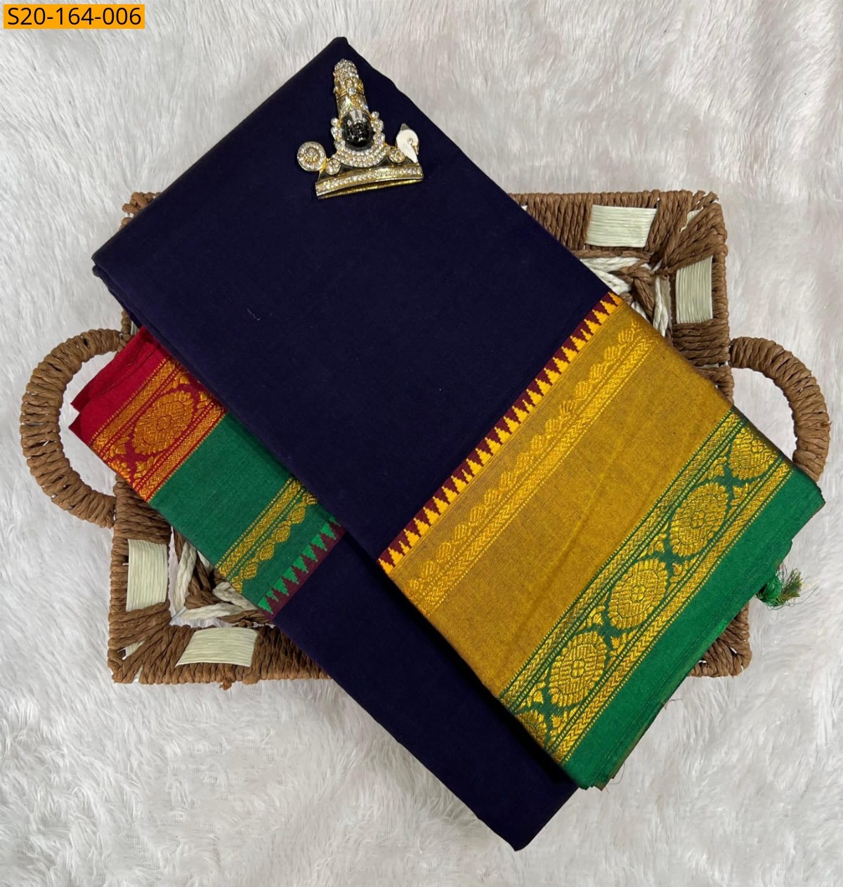 Traditional narayanpet drapes saree