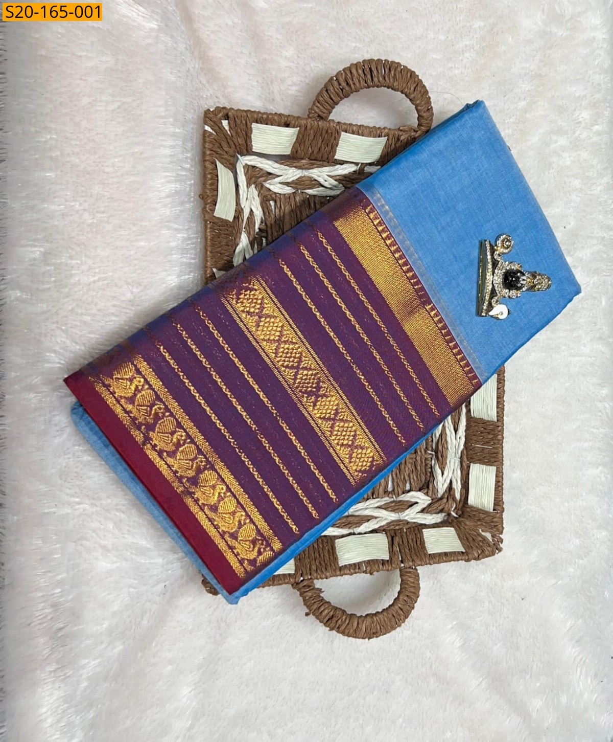Maroon Traditional narayanpet drapes saree