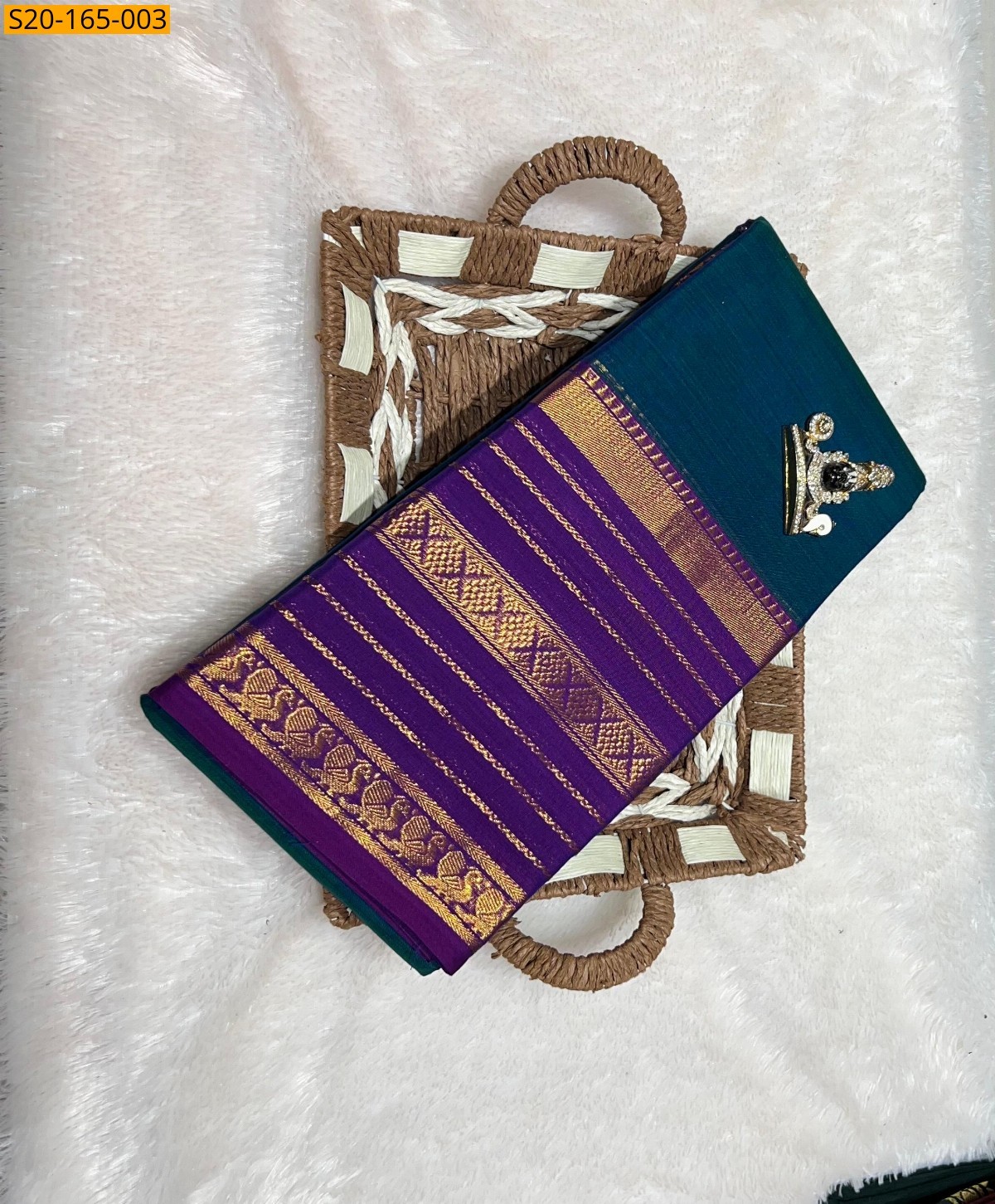 Traditional narayanpet drapes saree