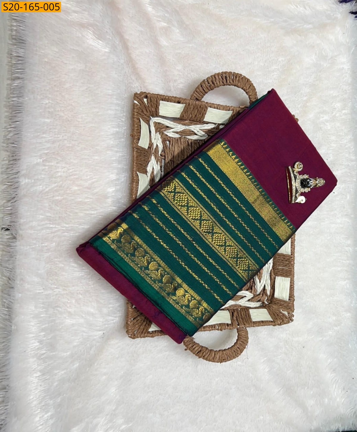 Gray Traditional narayanpet drapes saree