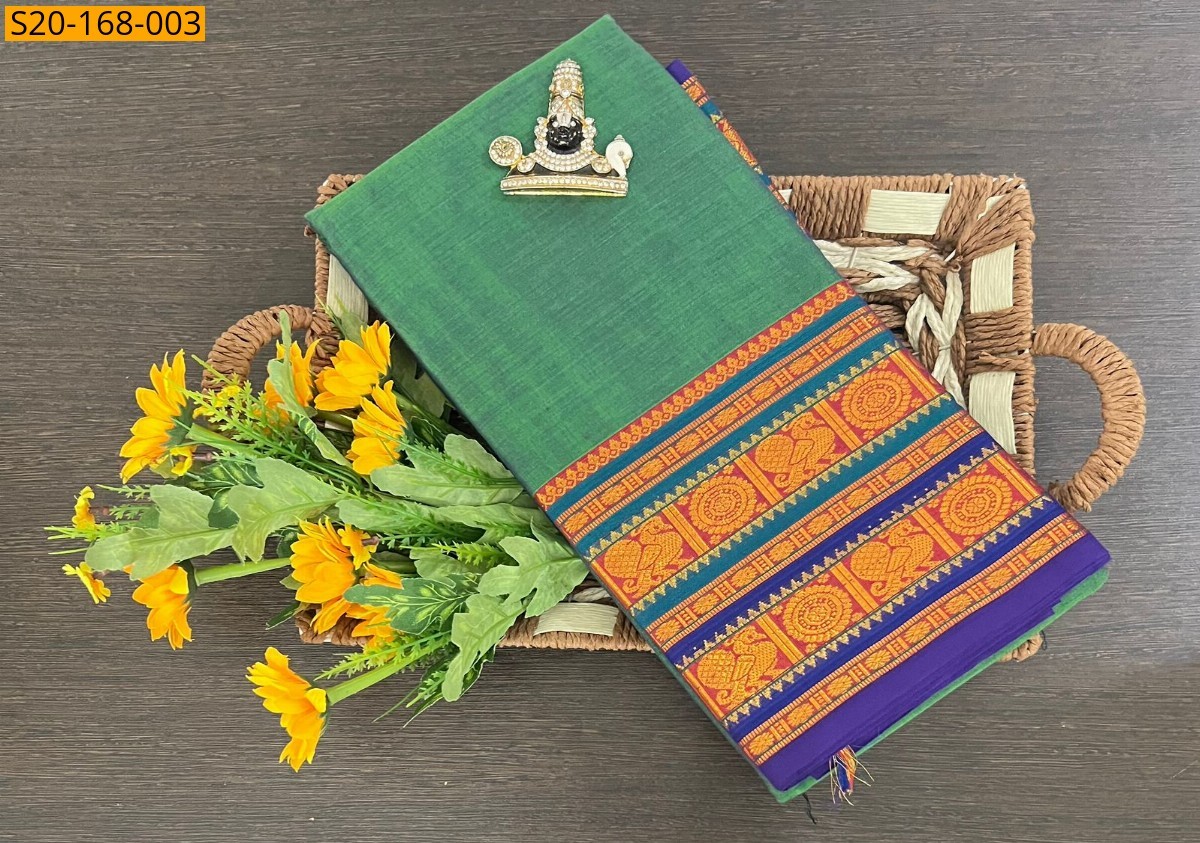 Green Pure Narayanpet saree