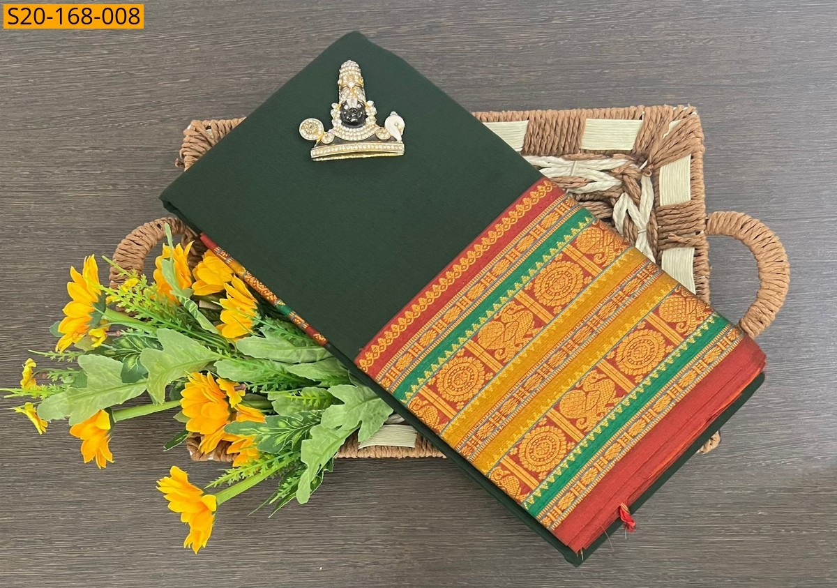 Green Pure Narayanpet saree