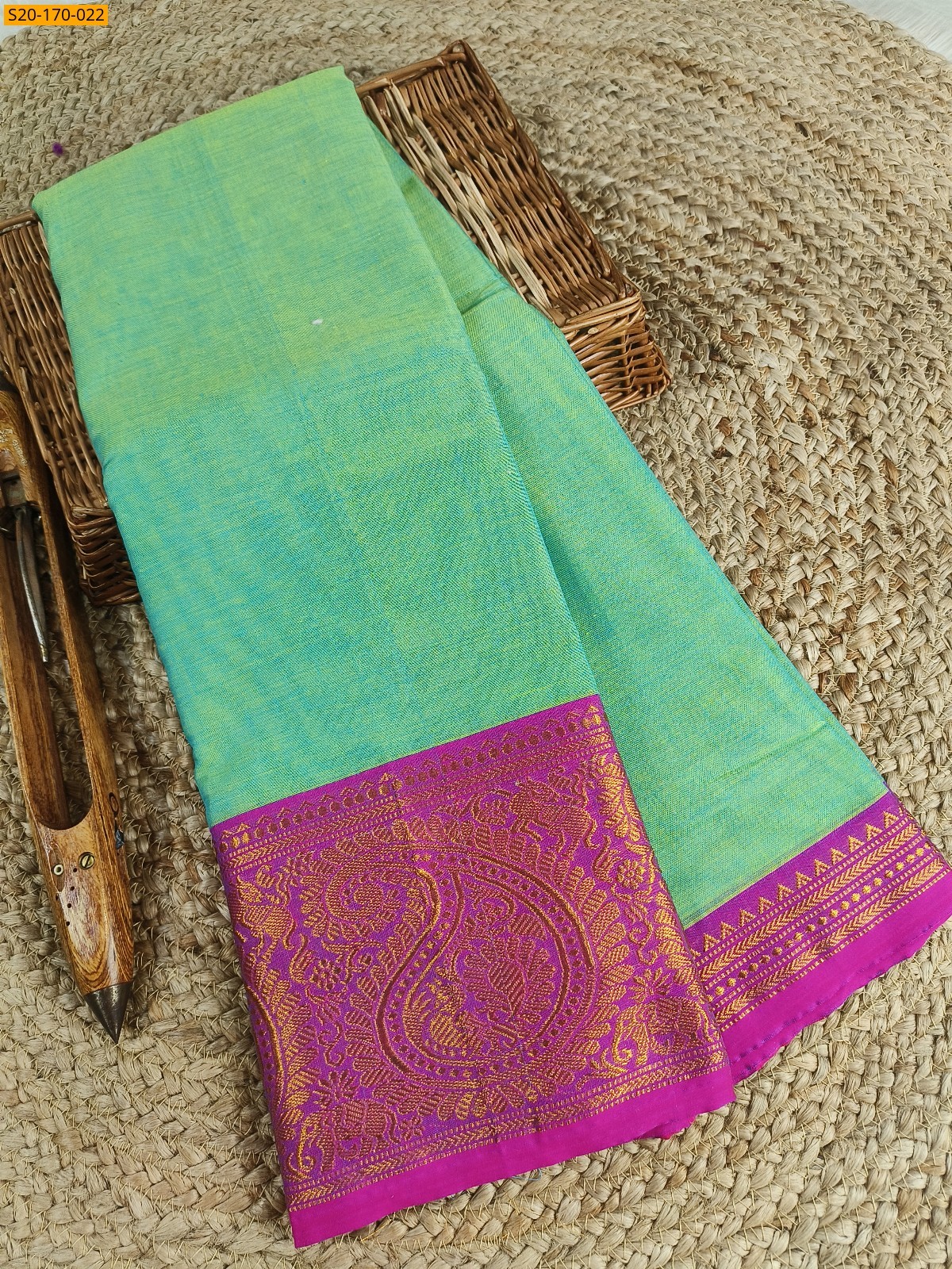 Narayanpet mercerized cotton saree