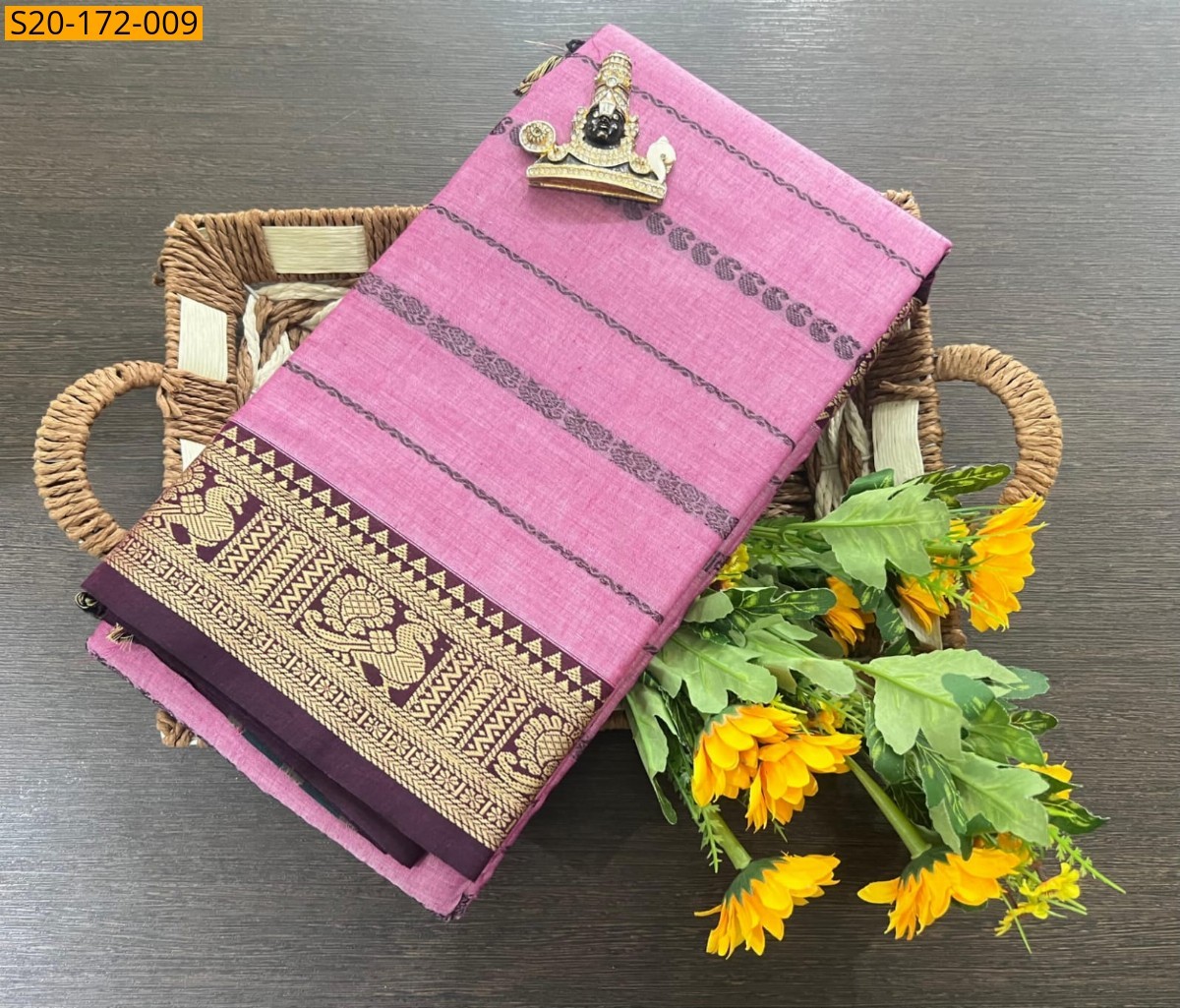 Pink Pure Narayanpet saree