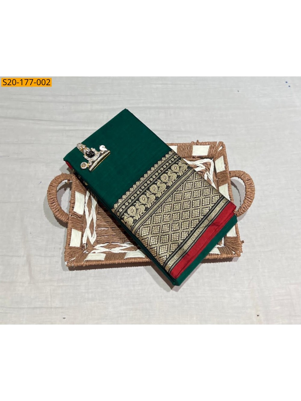 Pure Handwooven Narayanpeth Border Saree