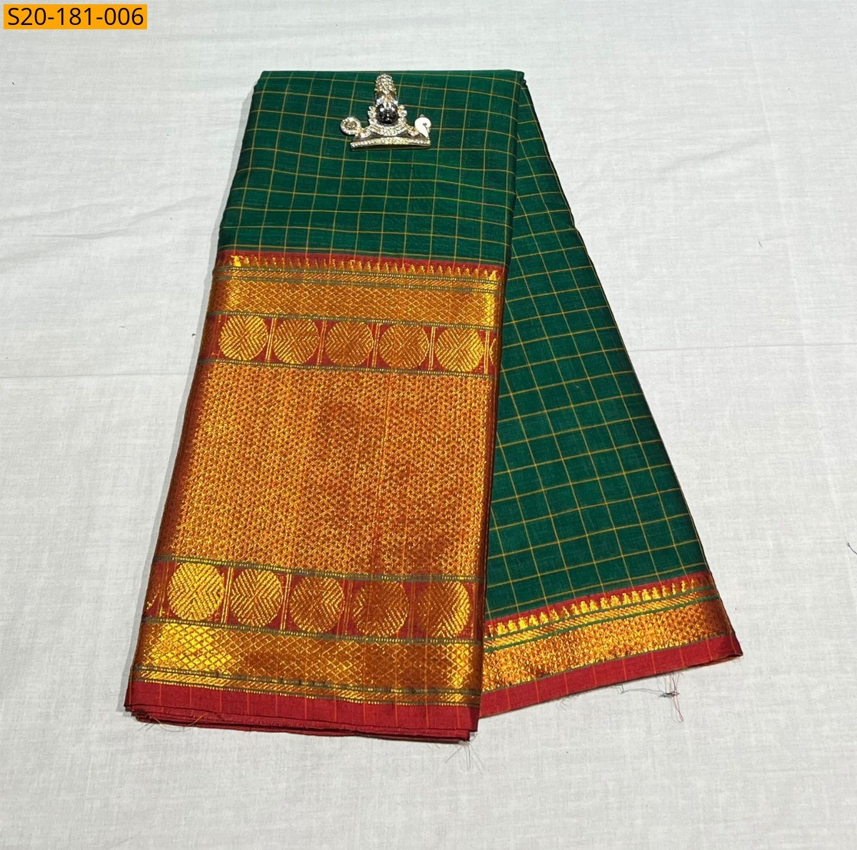 Green Handwooven Narayanpeth Border Saree