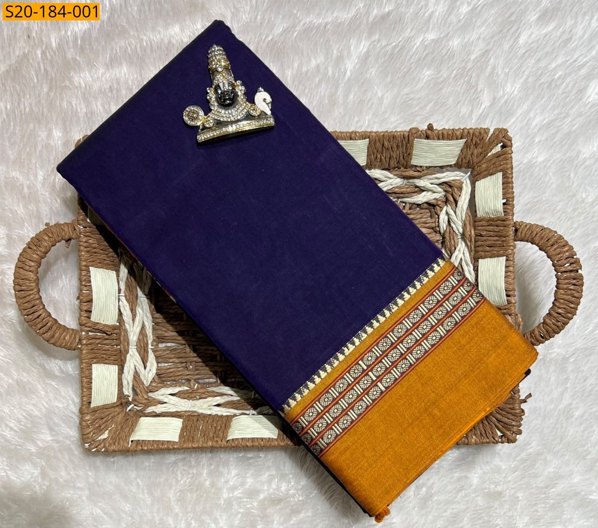 Violet Fancy Traditional Narayanpet Saree