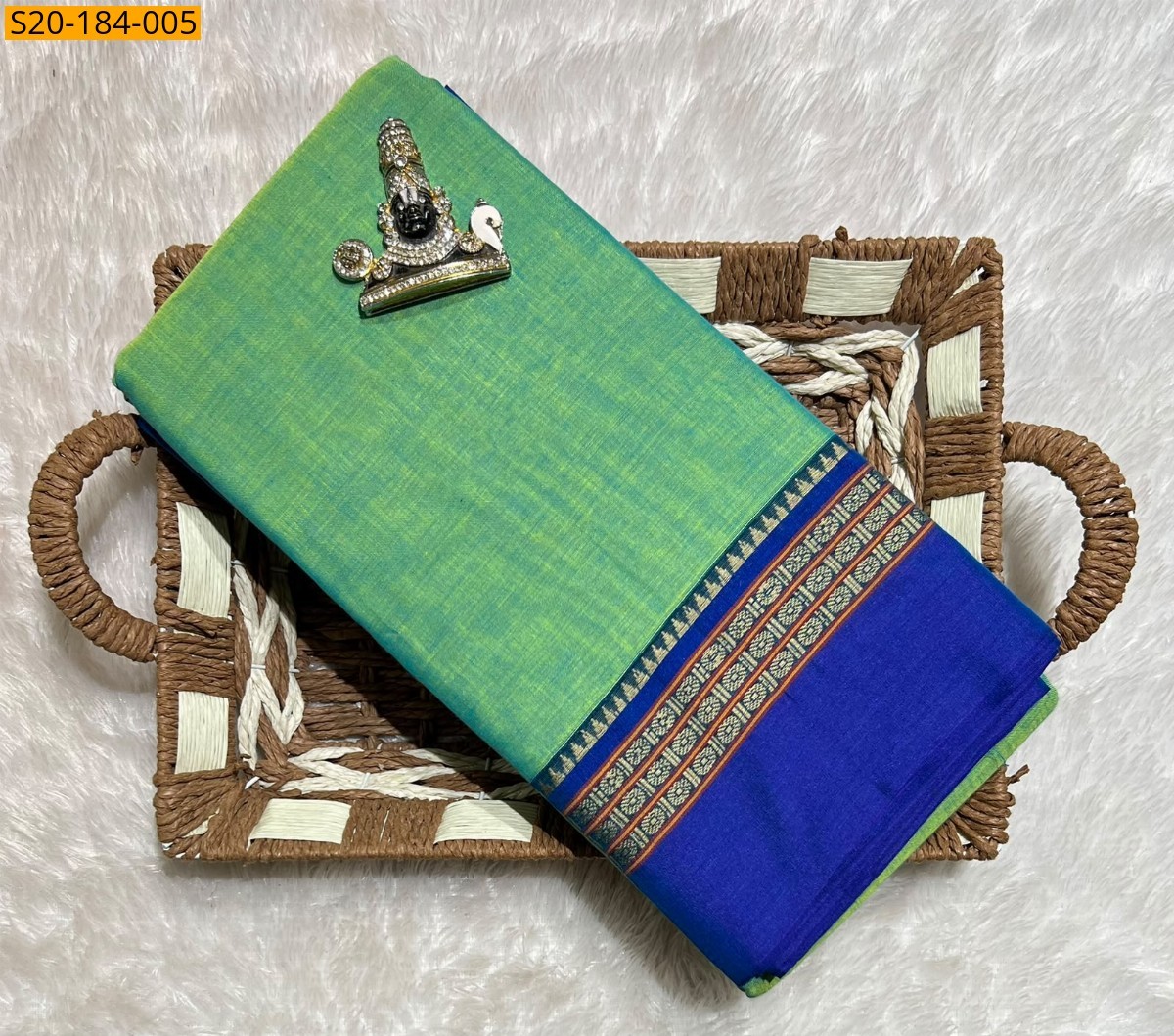 Green Fancy Traditional Narayanpet Saree