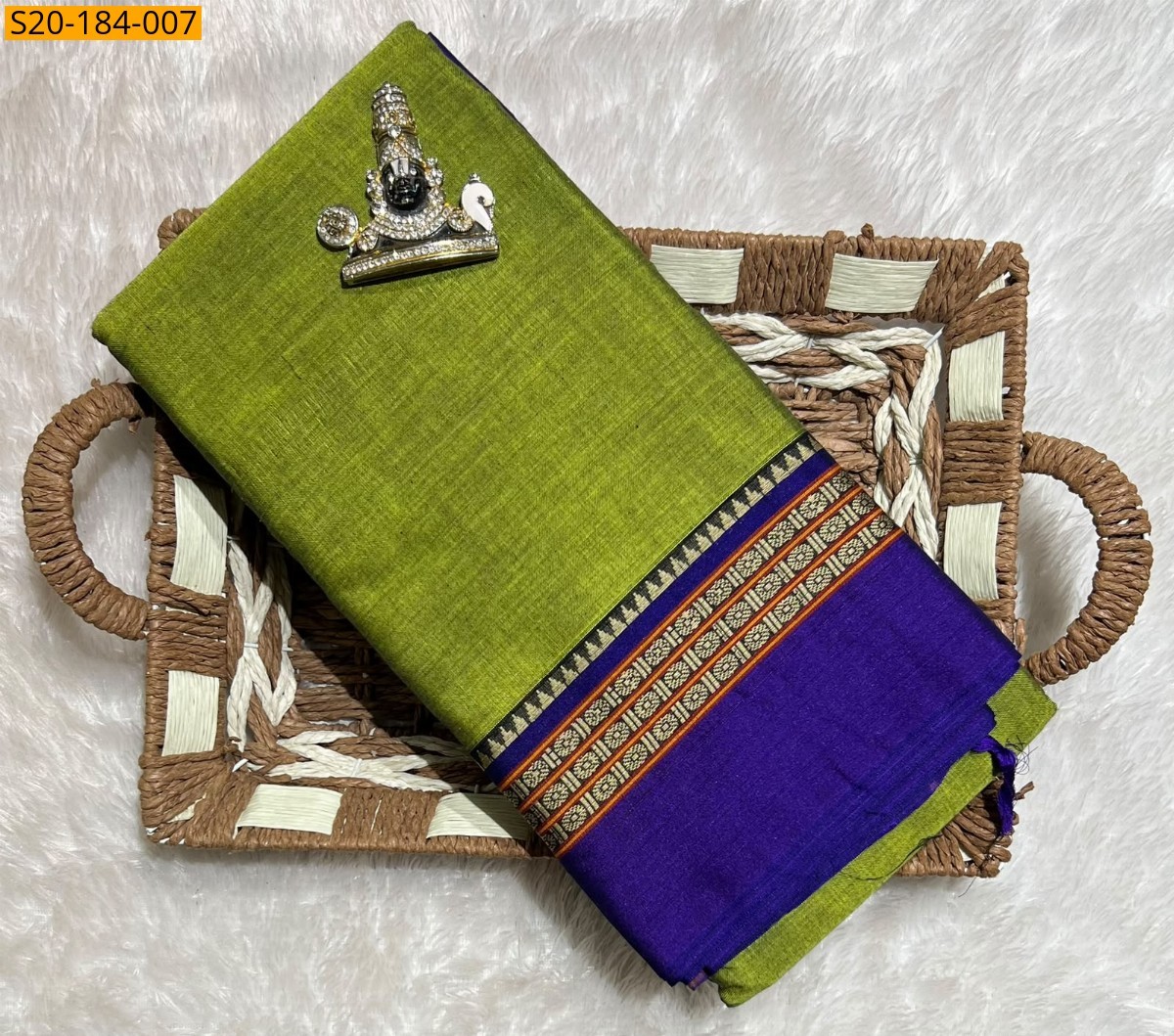 Green Fancy Traditional Narayanpet Saree