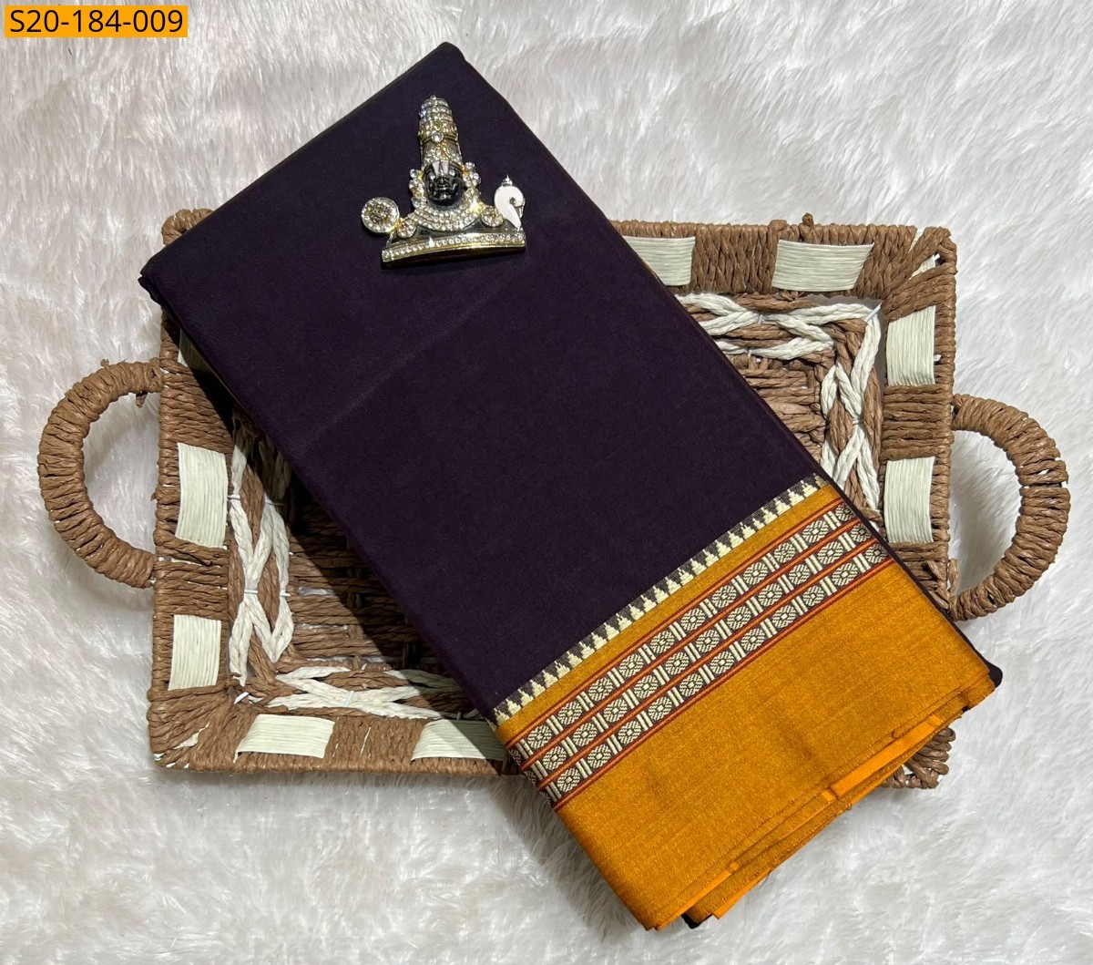 Black Fancy Traditional Narayanpet Saree
