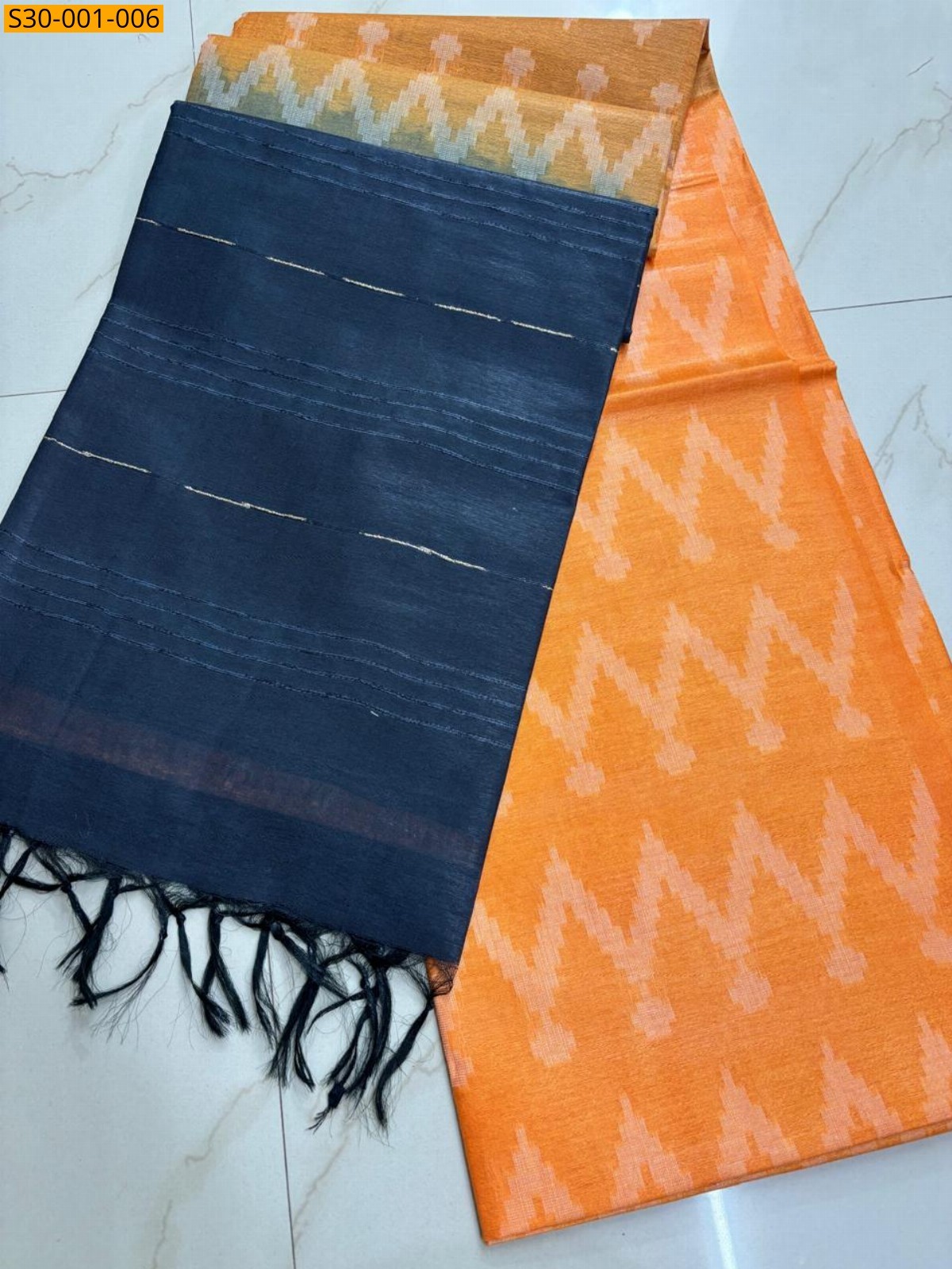 Orange Fancy kota sarees 
