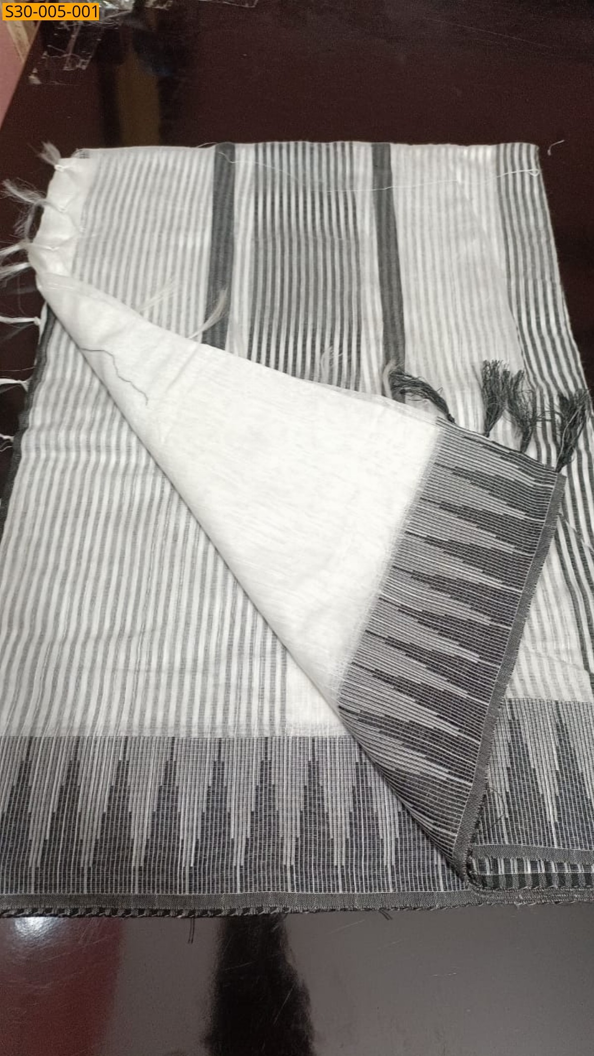 White Fancy Kota slub sarees