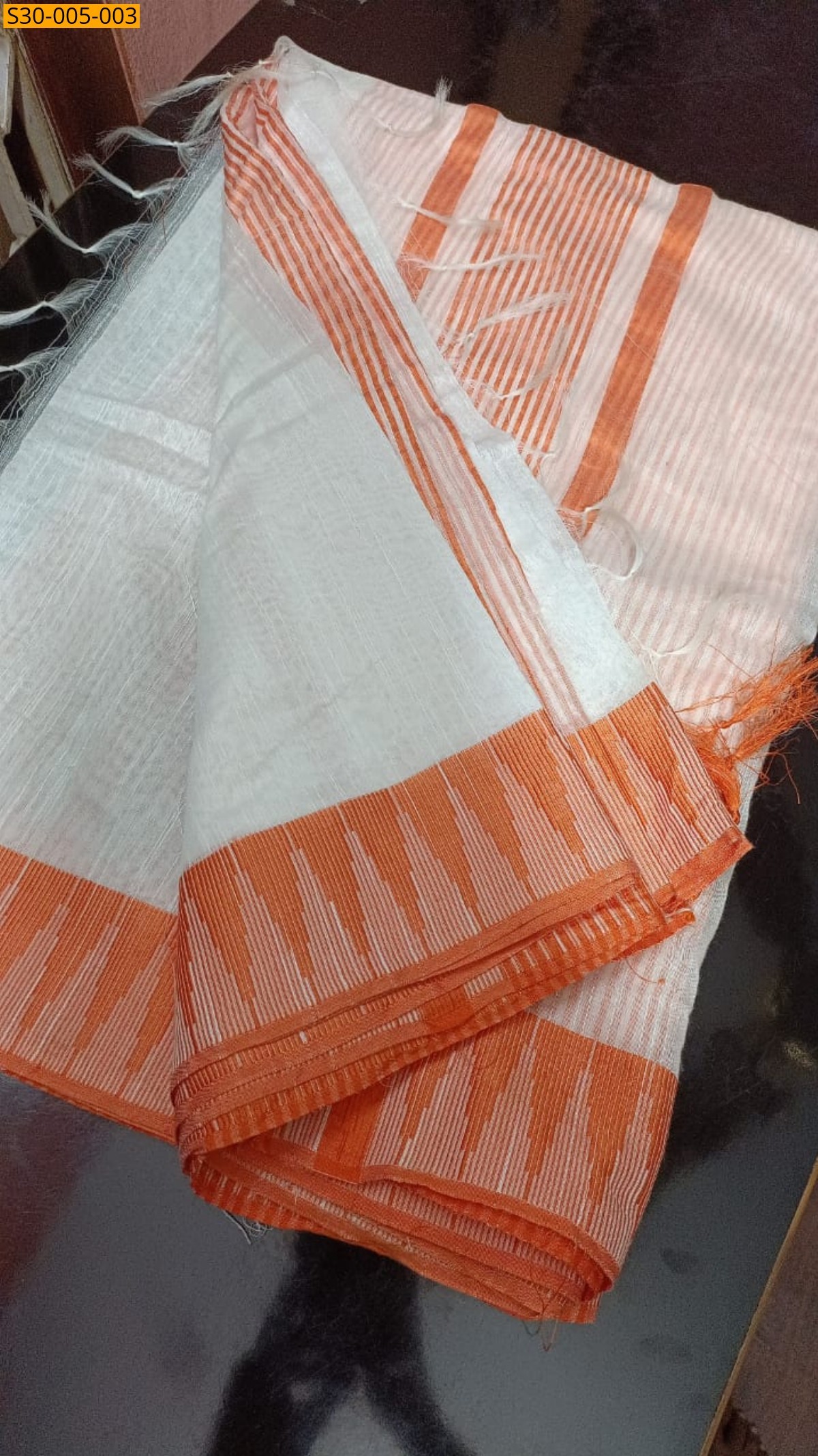 White Fancy Kota slub sarees