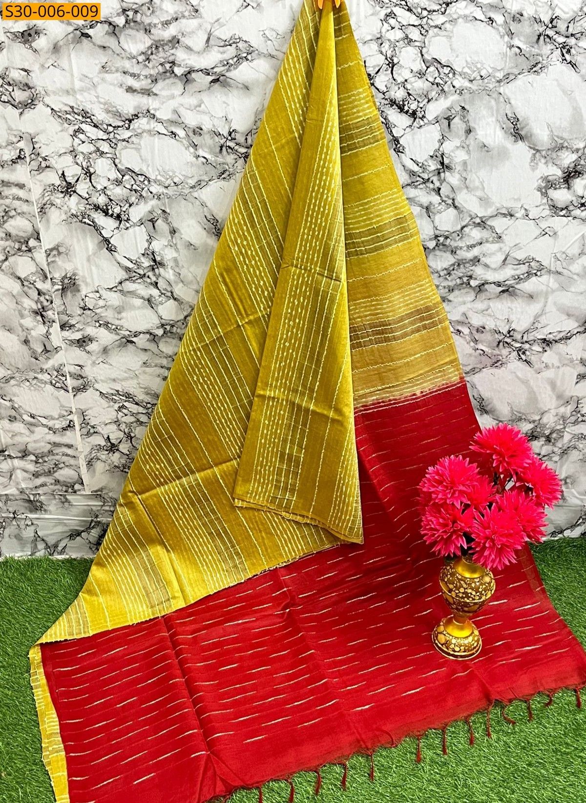 Olive green Kota Viscose Silk Sarees