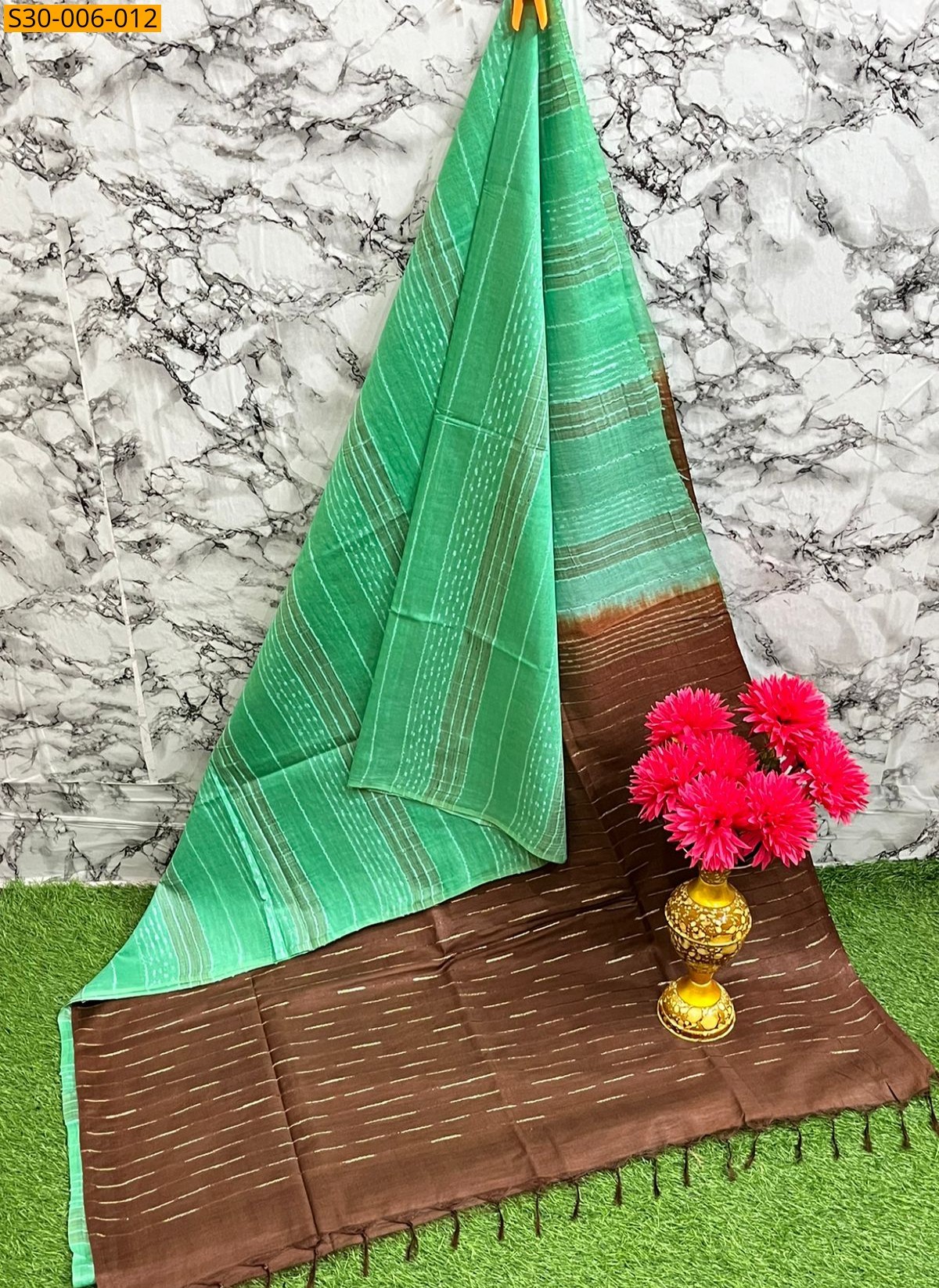 Green Kota Viscose Silk Sarees