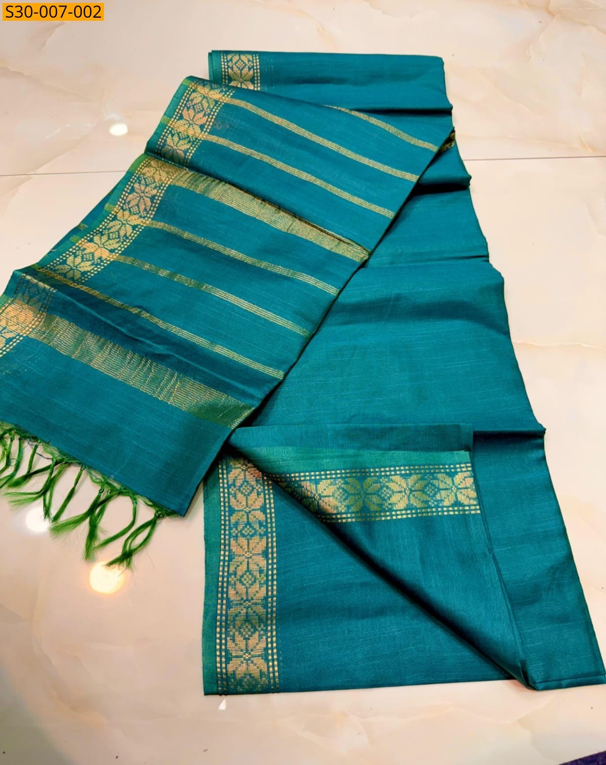 Blue Kota silk saree