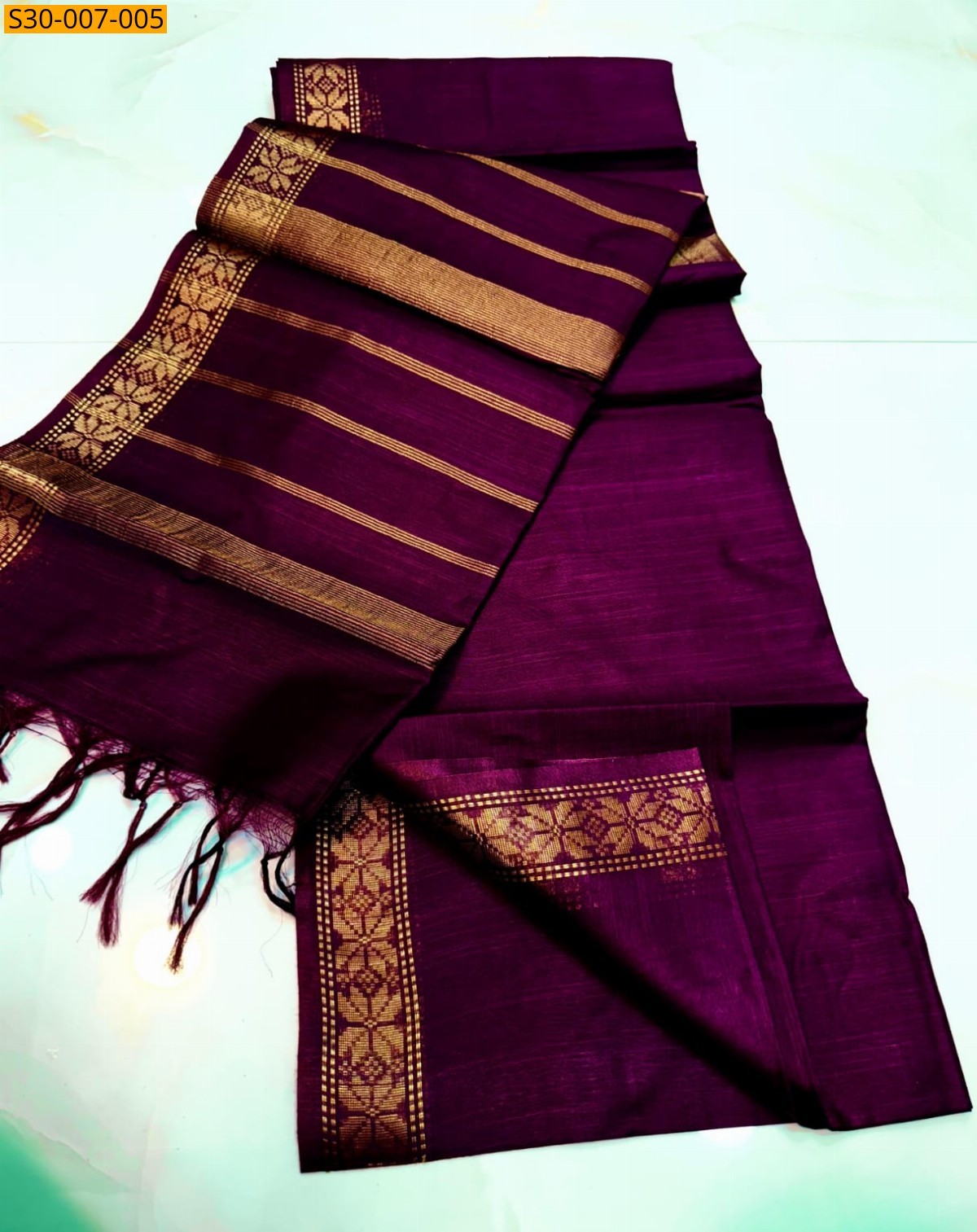 Magenta Kota silk saree